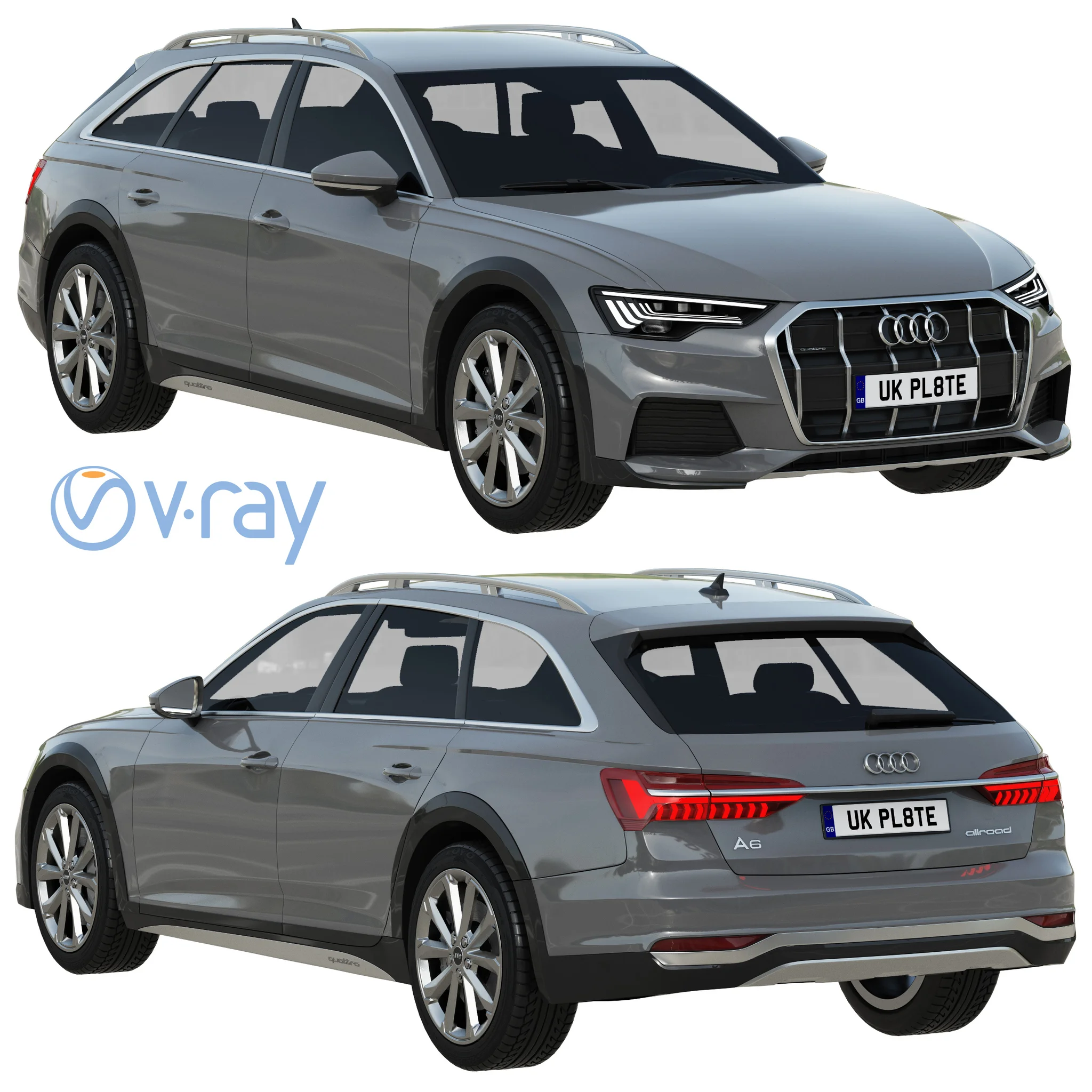 Audi A6 Allroad, 3D model preview 20