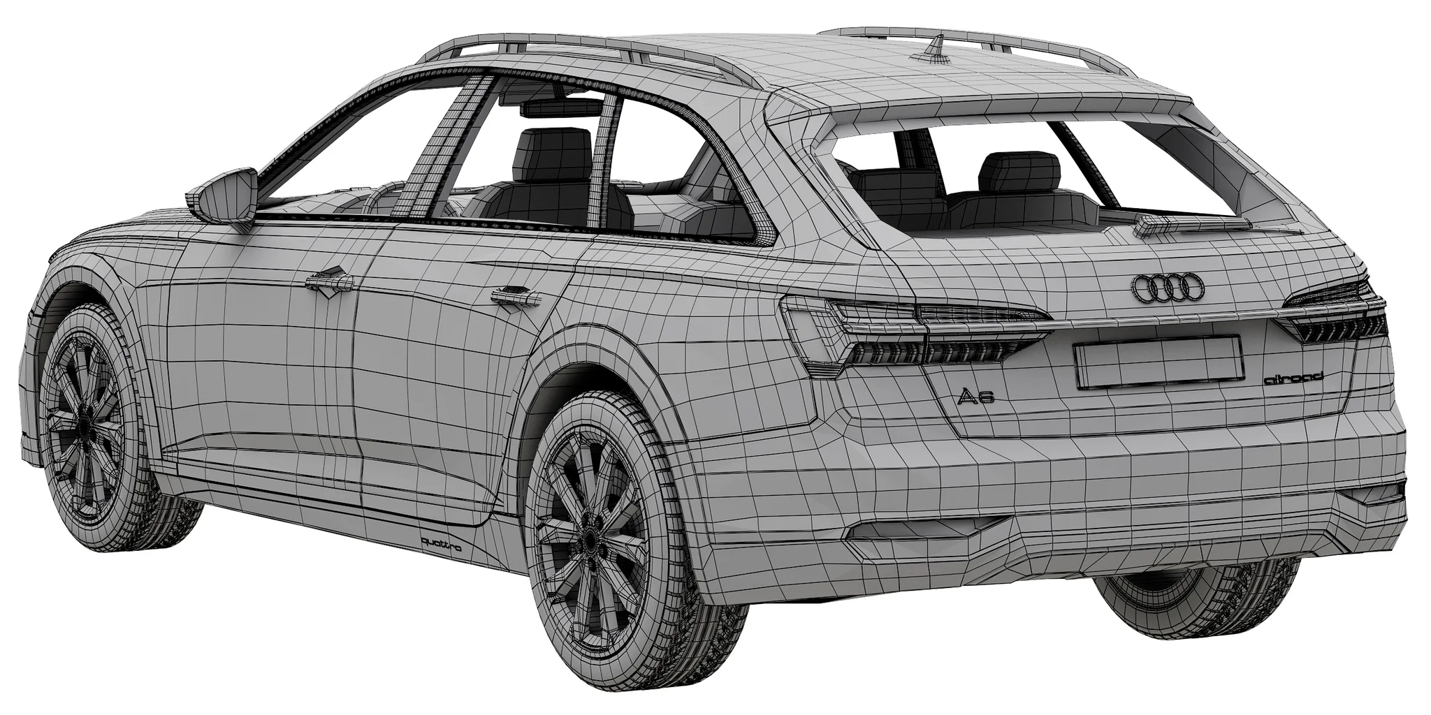 Audi A6 Allroad, 3D model preview 23