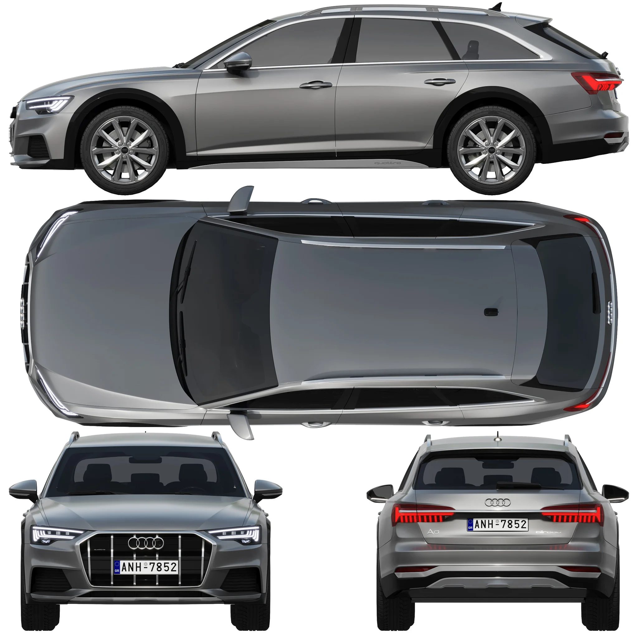 Audi A6 Allroad, 3D model preview 28