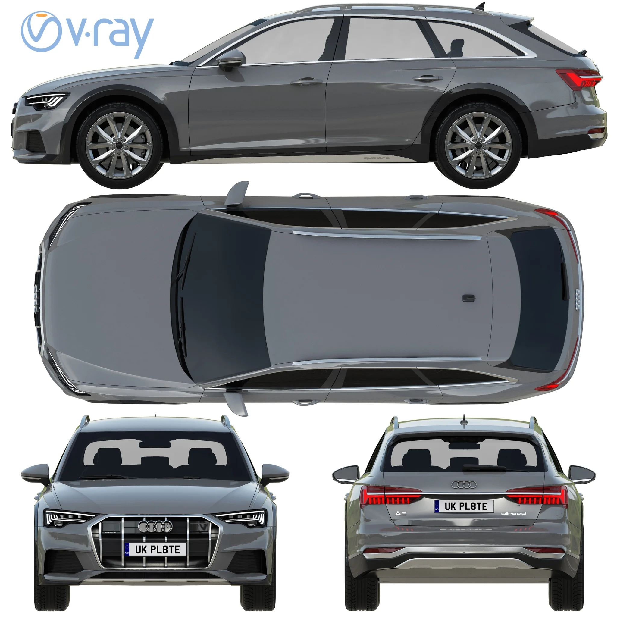 Audi A6 Allroad, 3D model preview 30