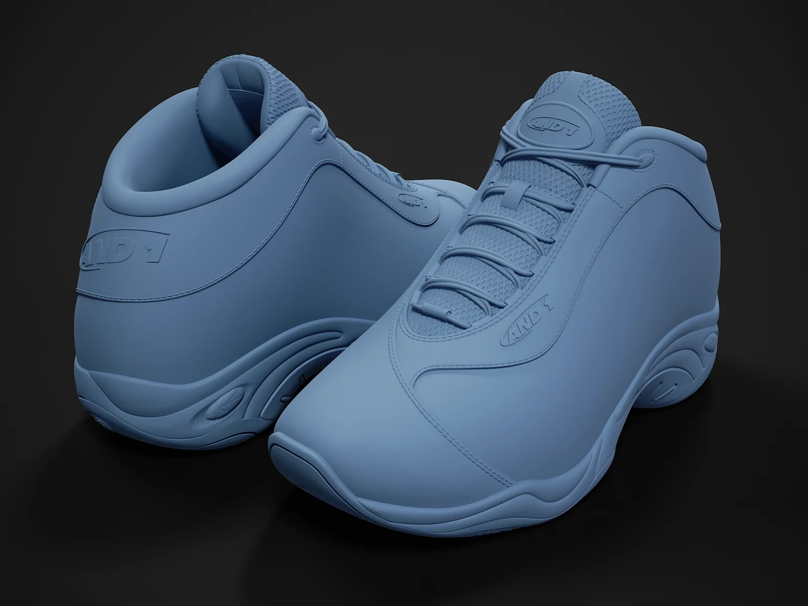 AND1 Tai-Chi sneaker (3d print Model), 3D model preview 1
