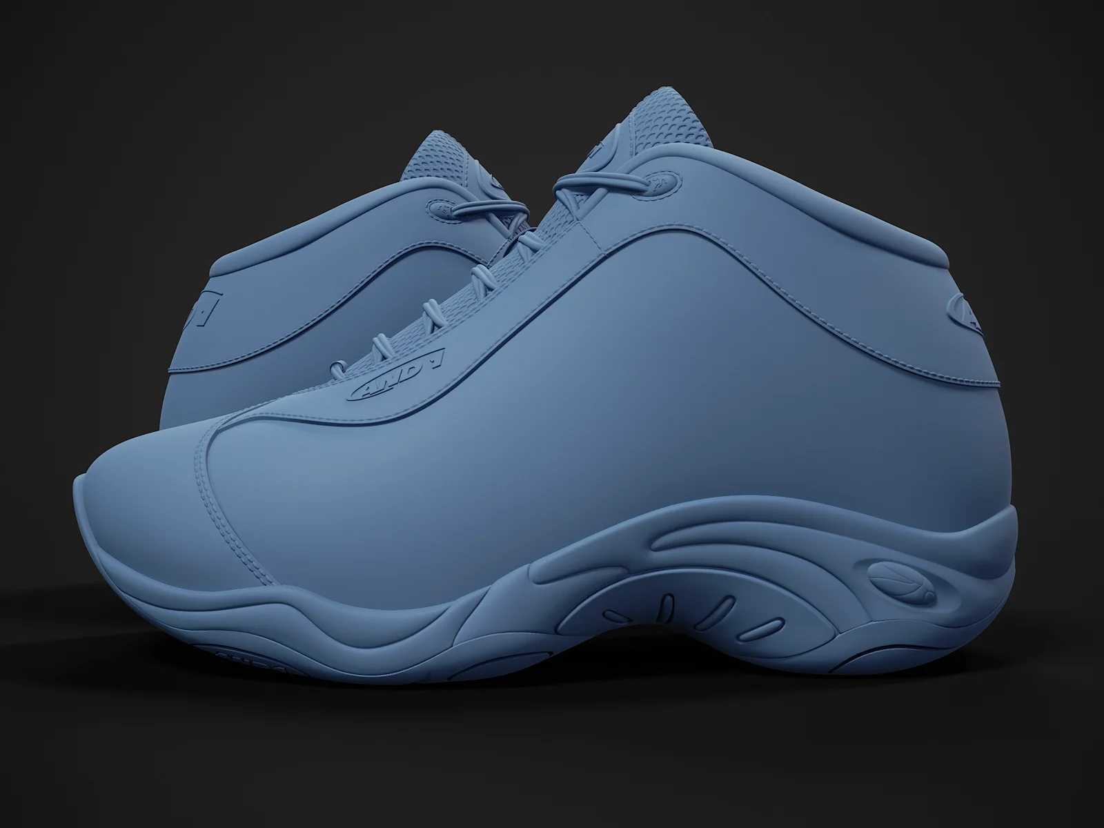 AND1 Tai-Chi sneaker (3d print Model), 3D model preview 2