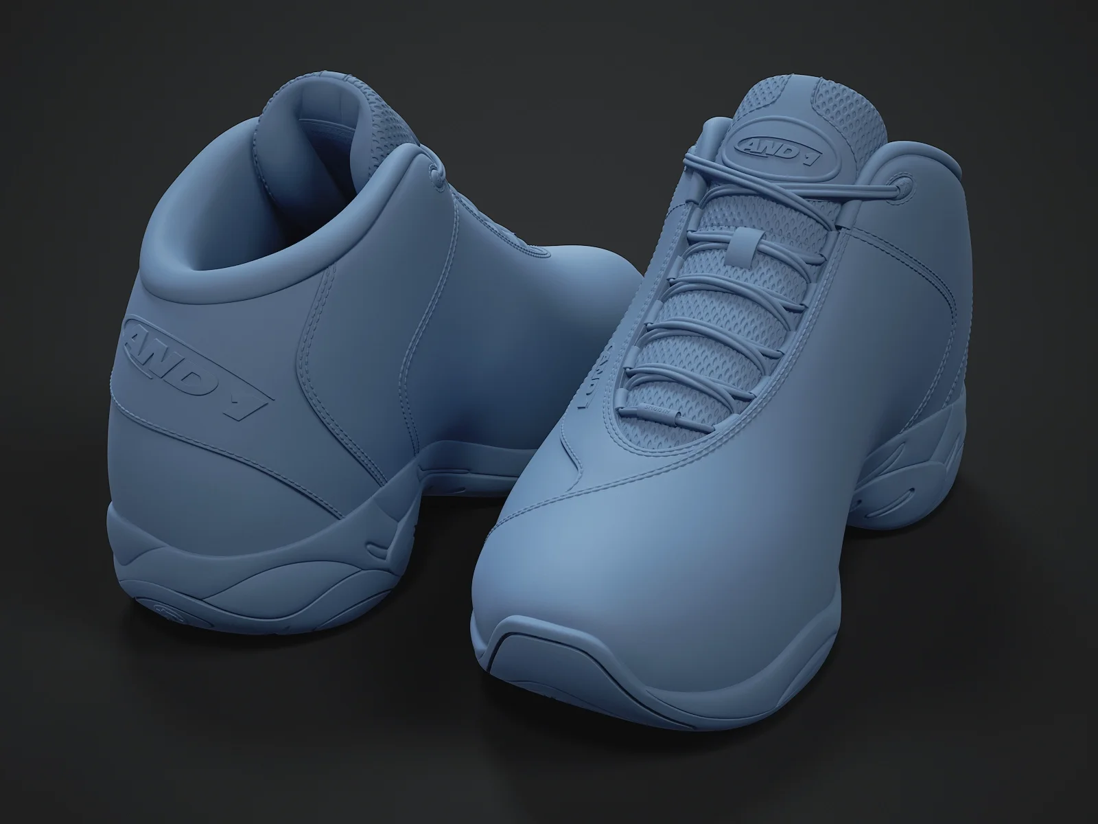 AND1 Tai-Chi sneaker (3d print Model), 3D model preview 4