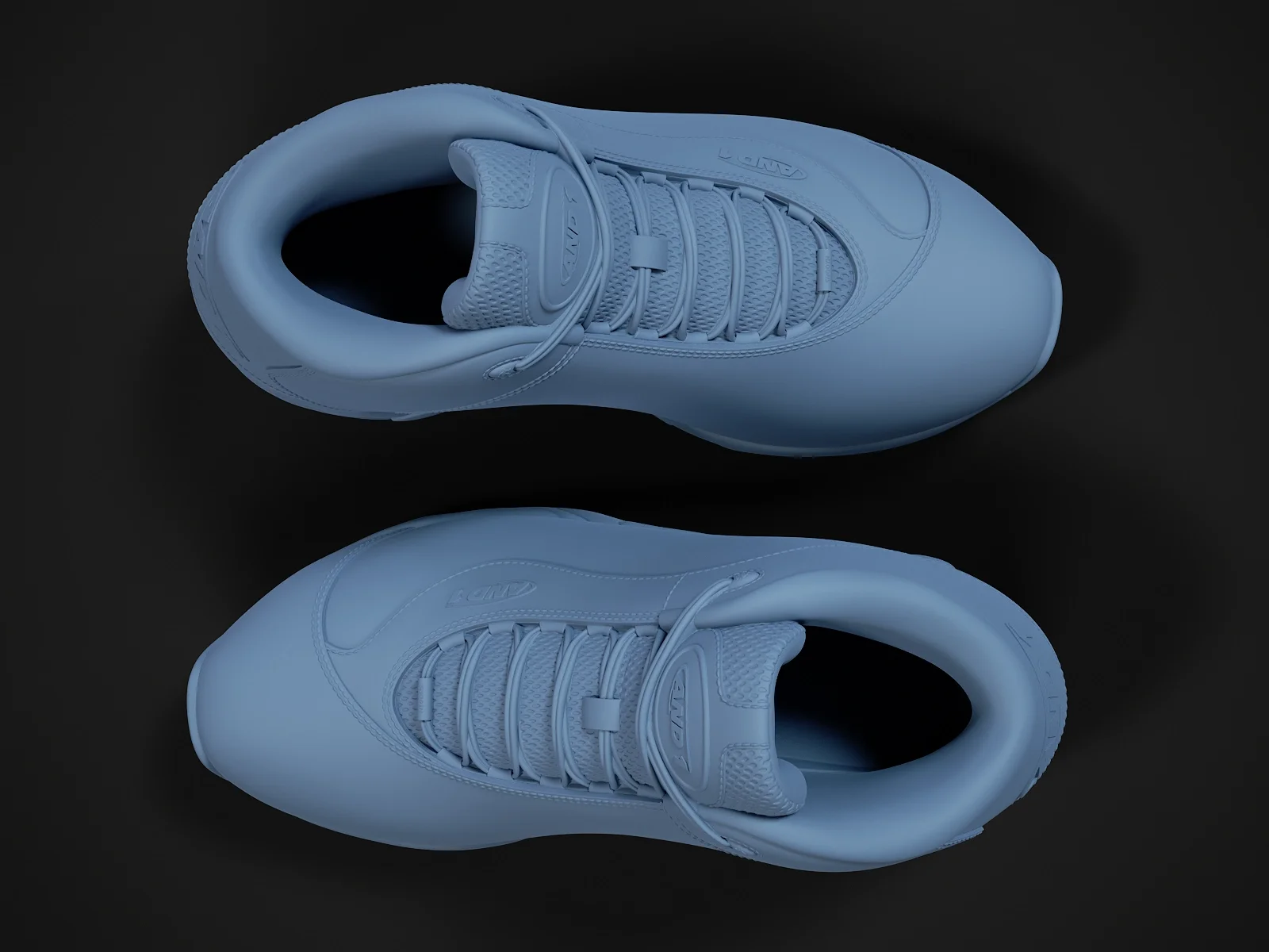 AND1 Tai-Chi sneaker (3d print Model), 3D model preview 5