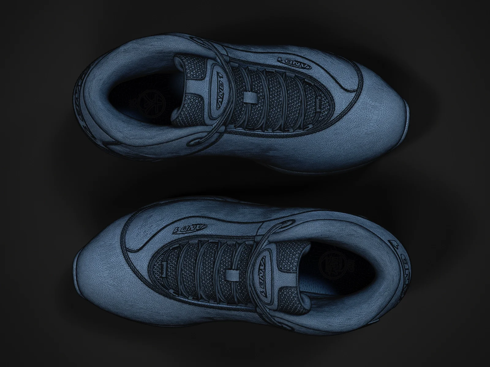 AND1 Tai-Chi sneaker (3d print Model), 3D model preview 9