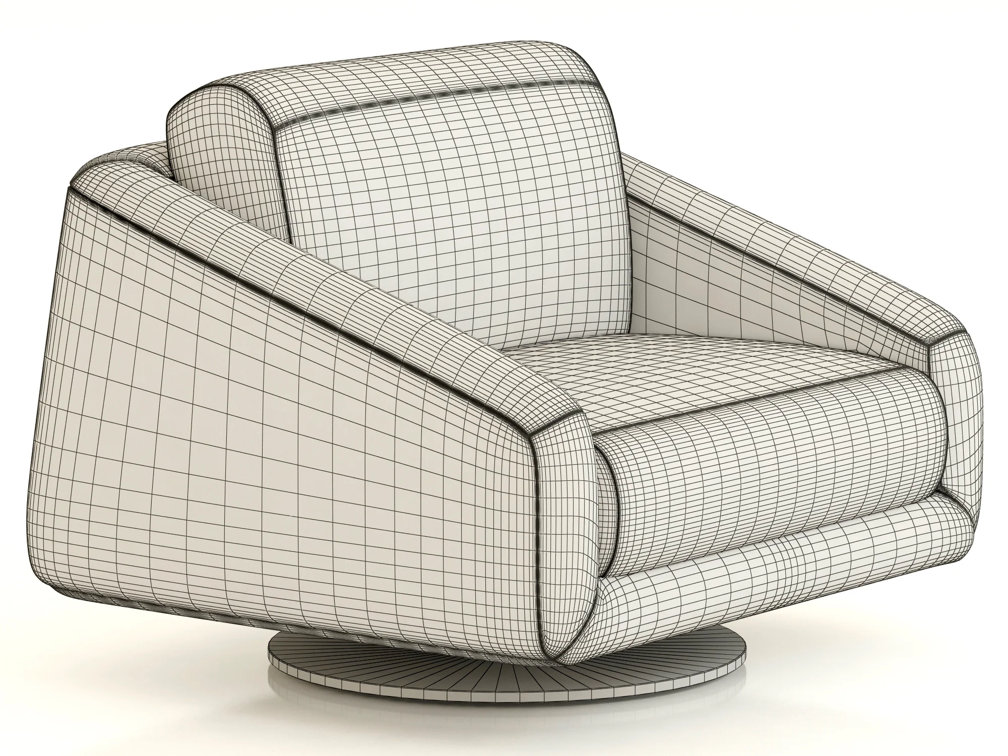 Ditre Italia Class Armchair — 3D model preview 9