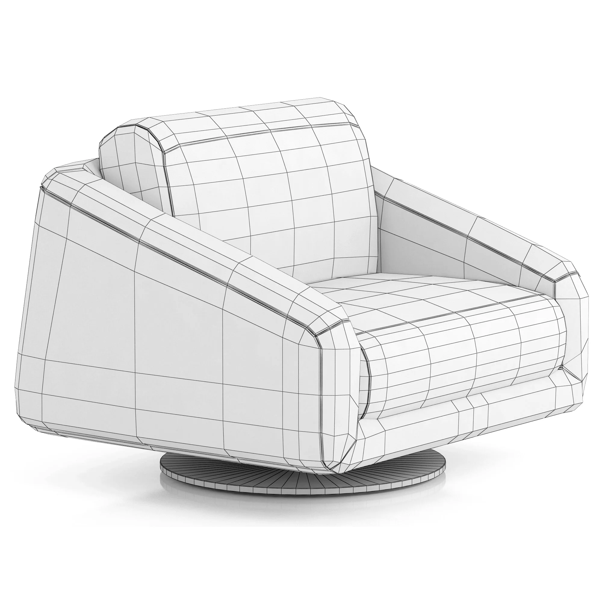 Ditre Italia Class Armchair — 3D model preview 11