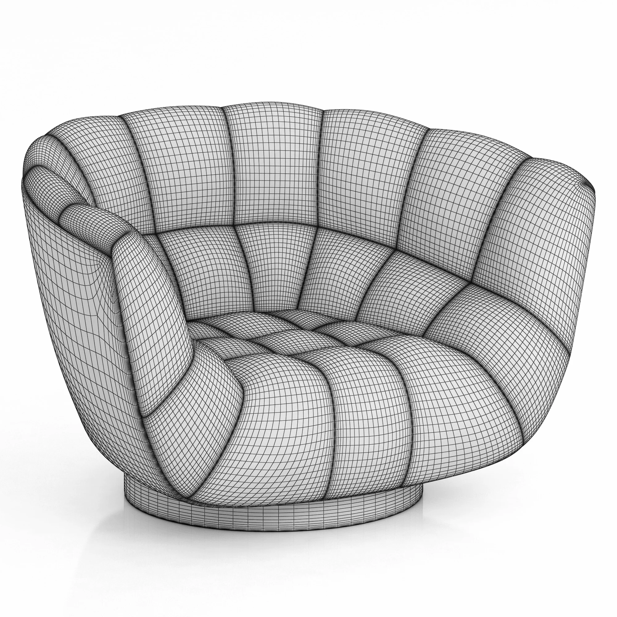 Brabbu Essex Armchair — 3D model preview 2