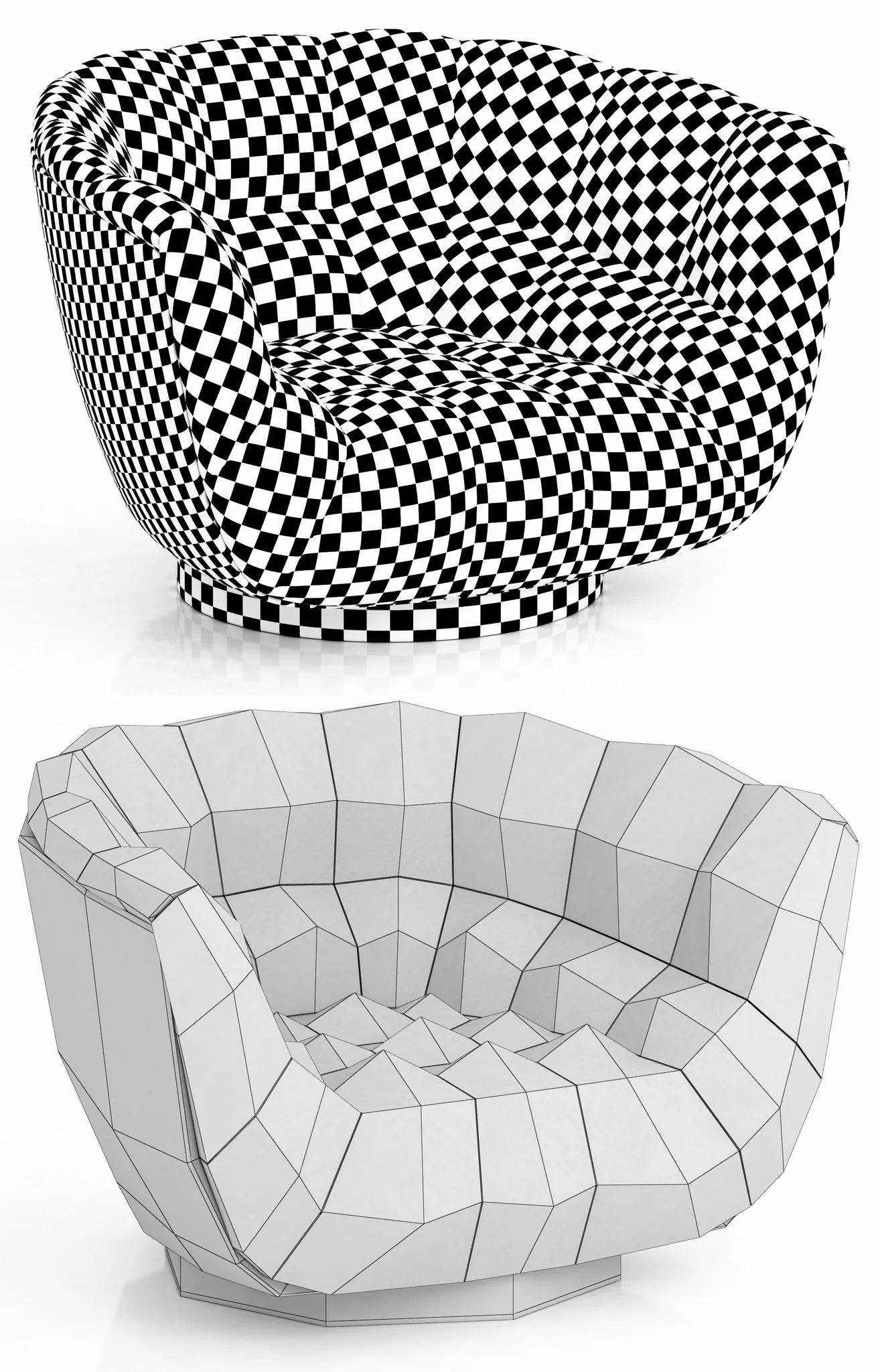 Brabbu Essex Armchair — 3D model preview 4