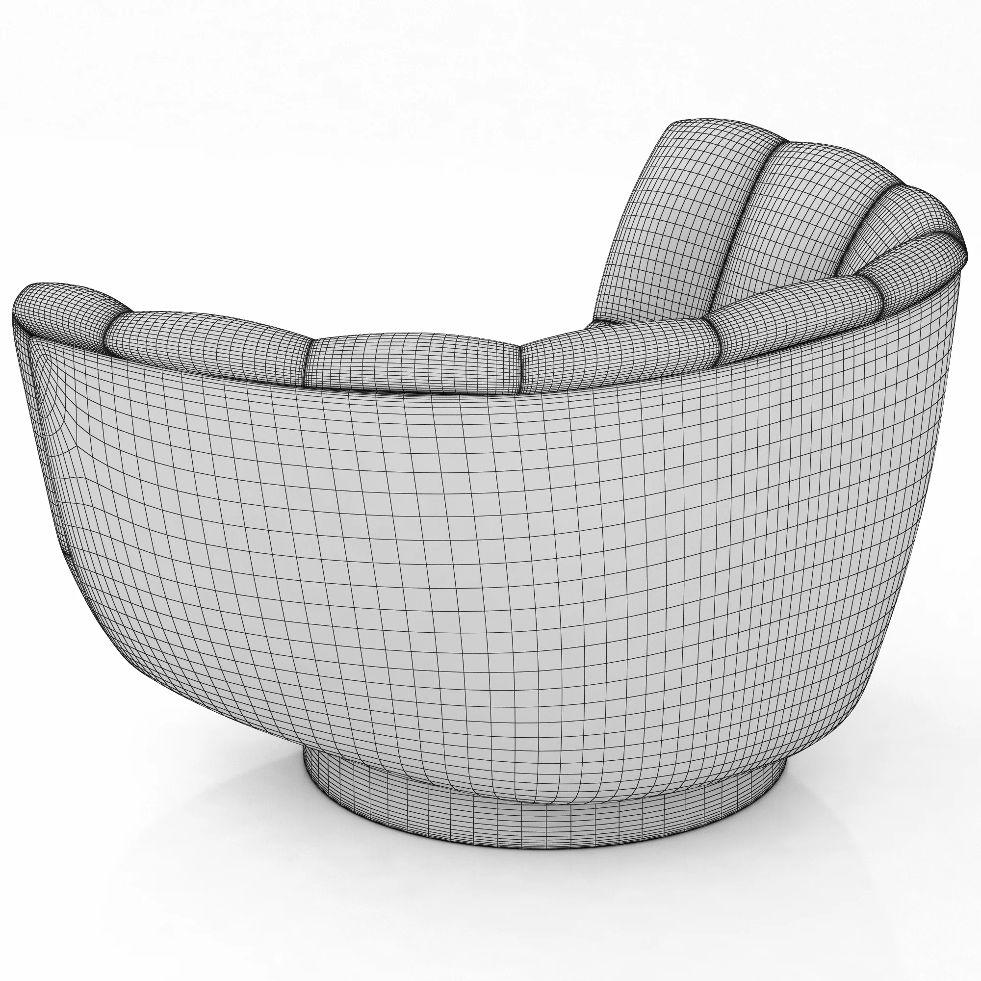 Brabbu Essex Armchair — 3D model preview 8