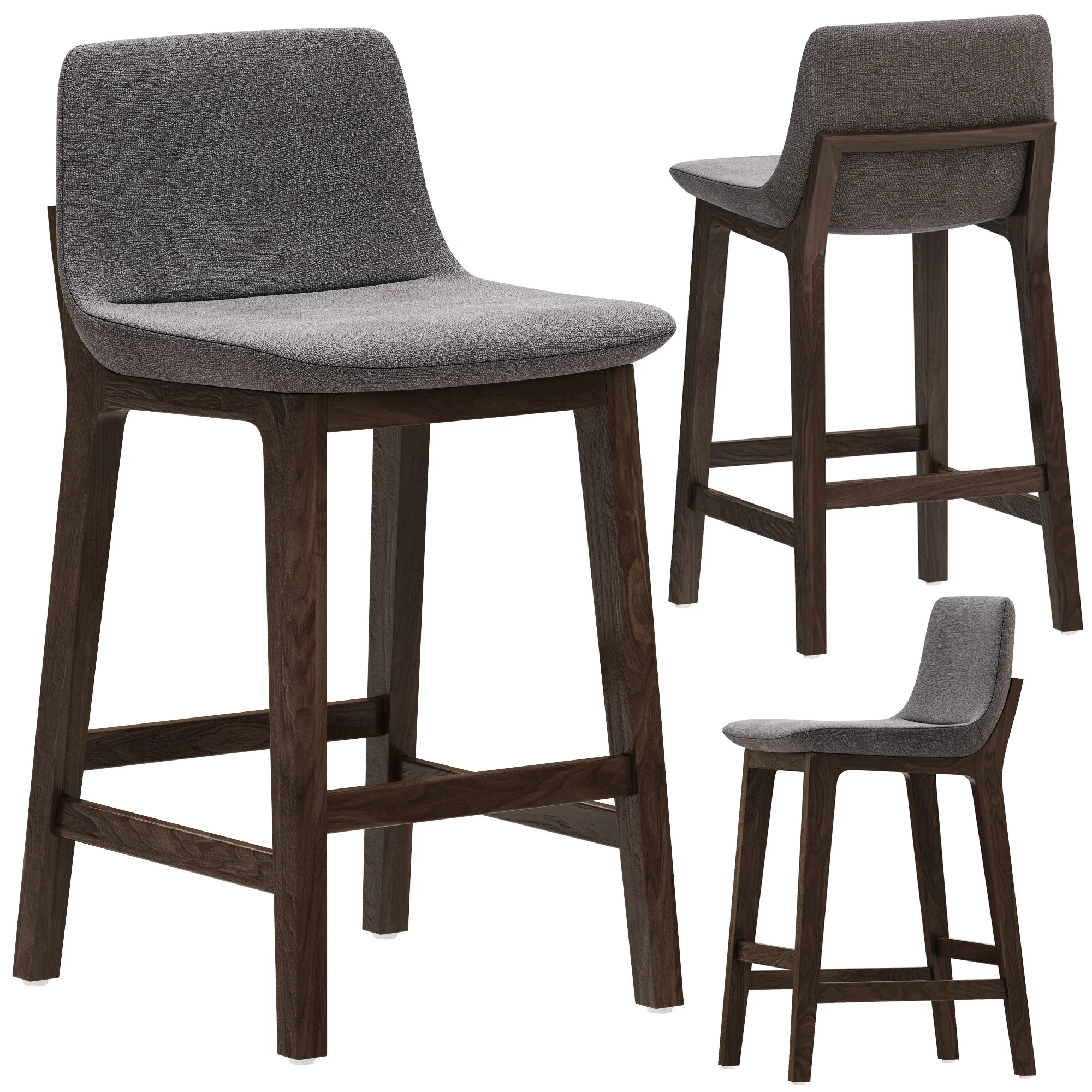 Poliform Sgabello Ventura Barstool — 3D model preview 2