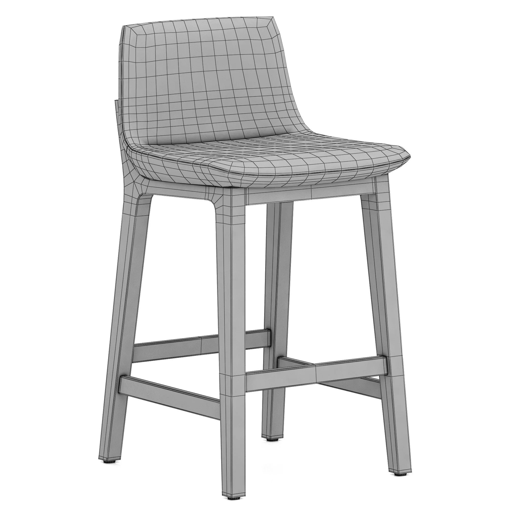 Poliform Sgabello Ventura Barstool — 3D model preview 8
