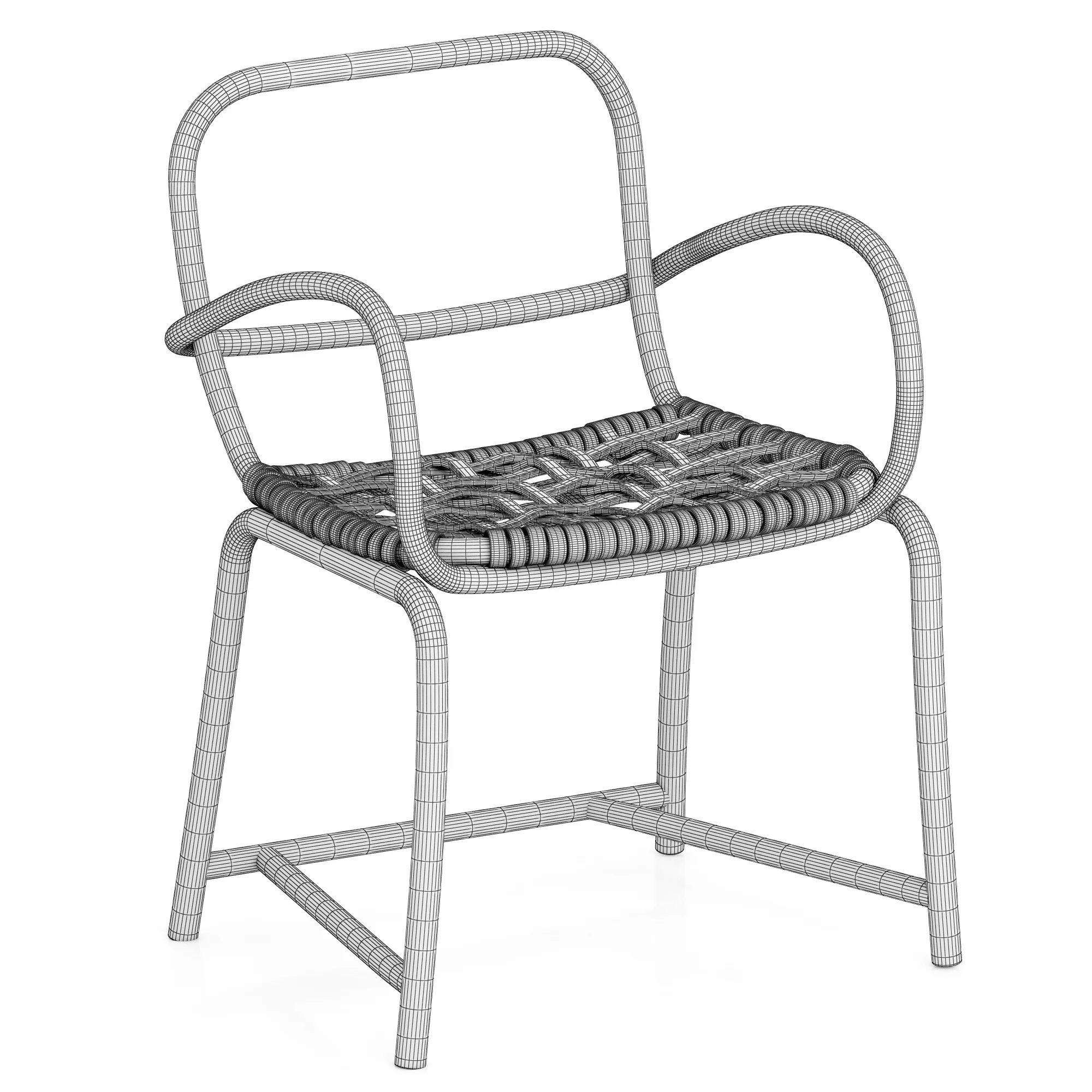 Baxter Manila Chair — 3D model preview 7