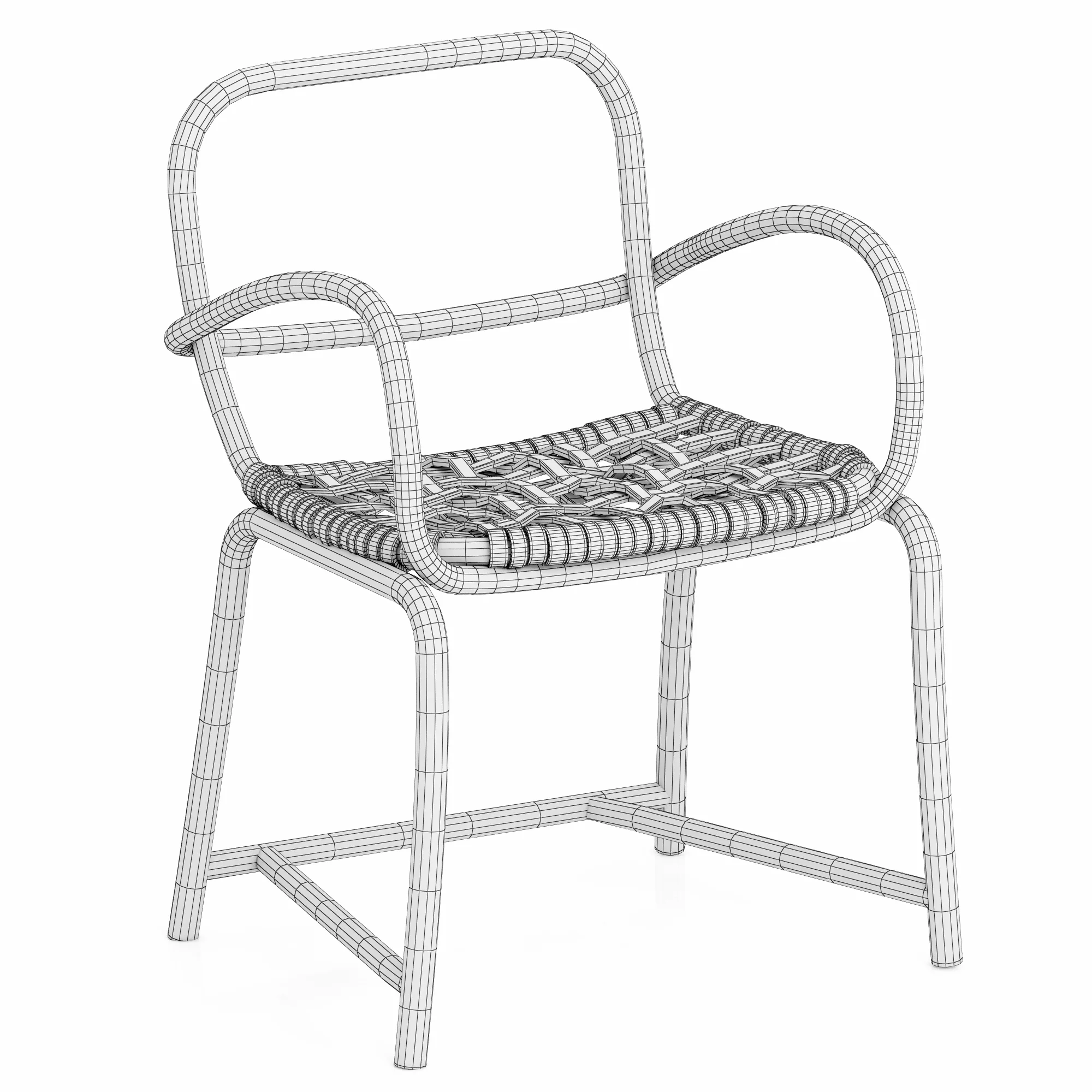 Baxter Manila Chair — 3D model preview 8
