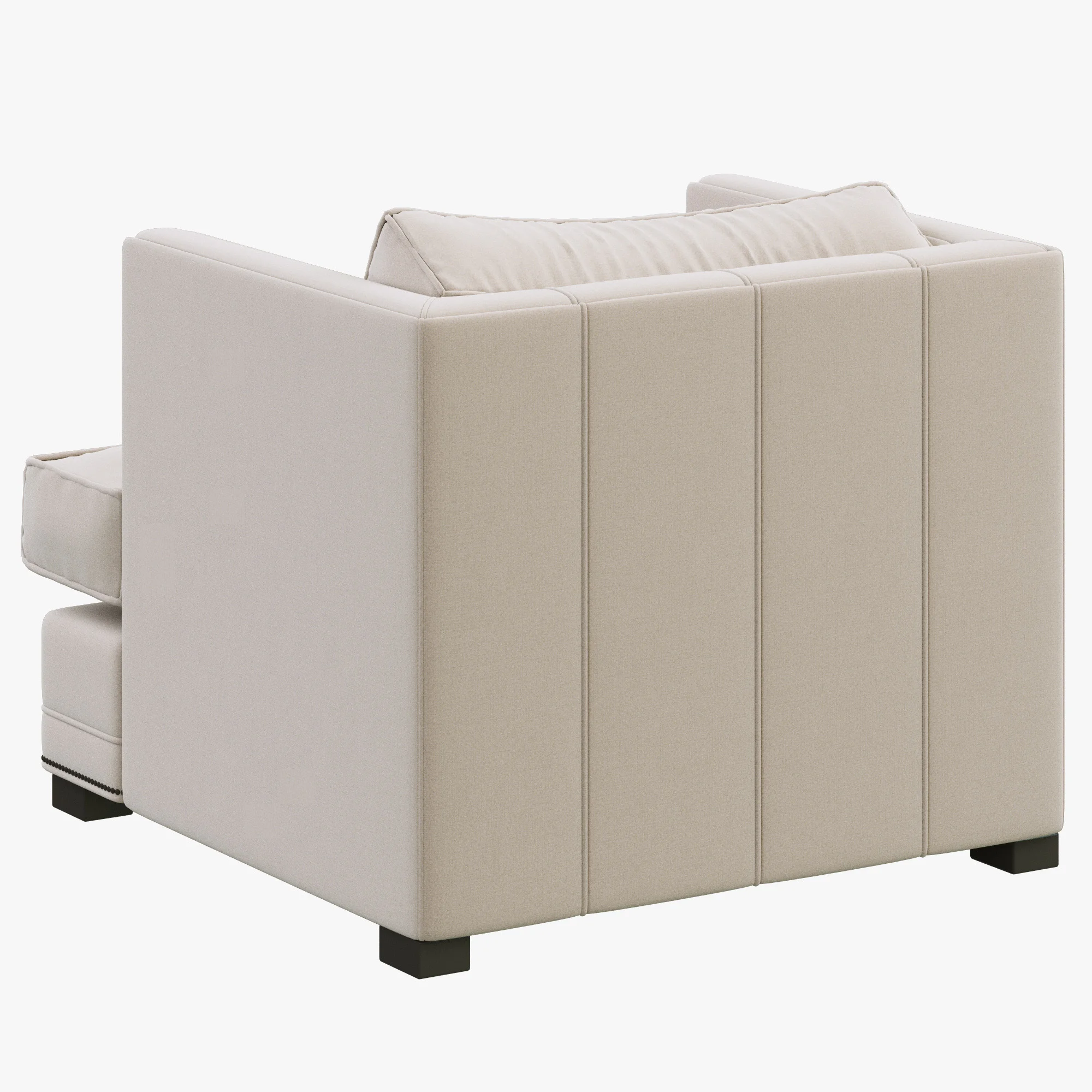 Restoration Hardware Easton Upholstered Chair — 3D model preview 4