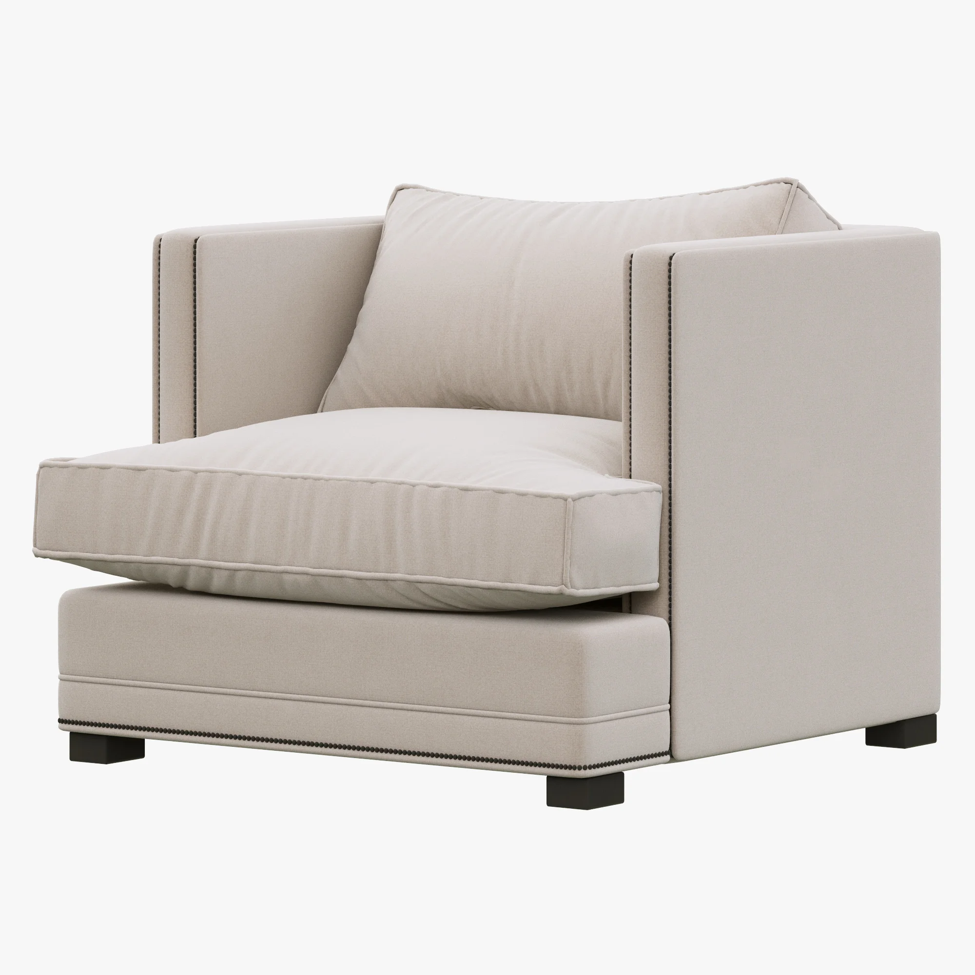 Restoration Hardware Easton Upholstered Chair — 3D model preview 6