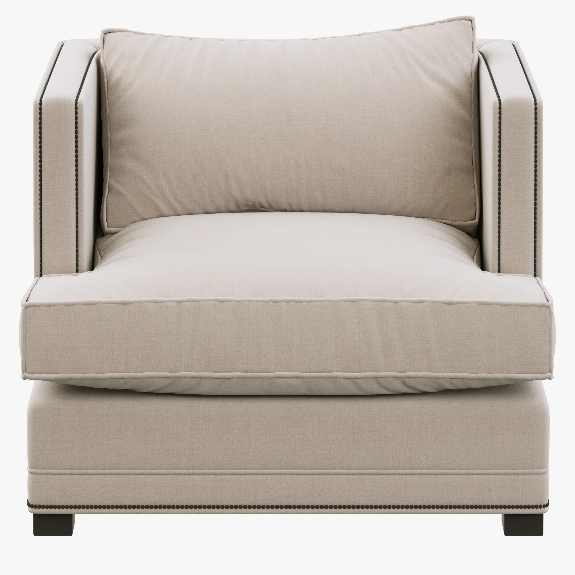 Restoration Hardware Easton Upholstered Chair — 3D model preview 7