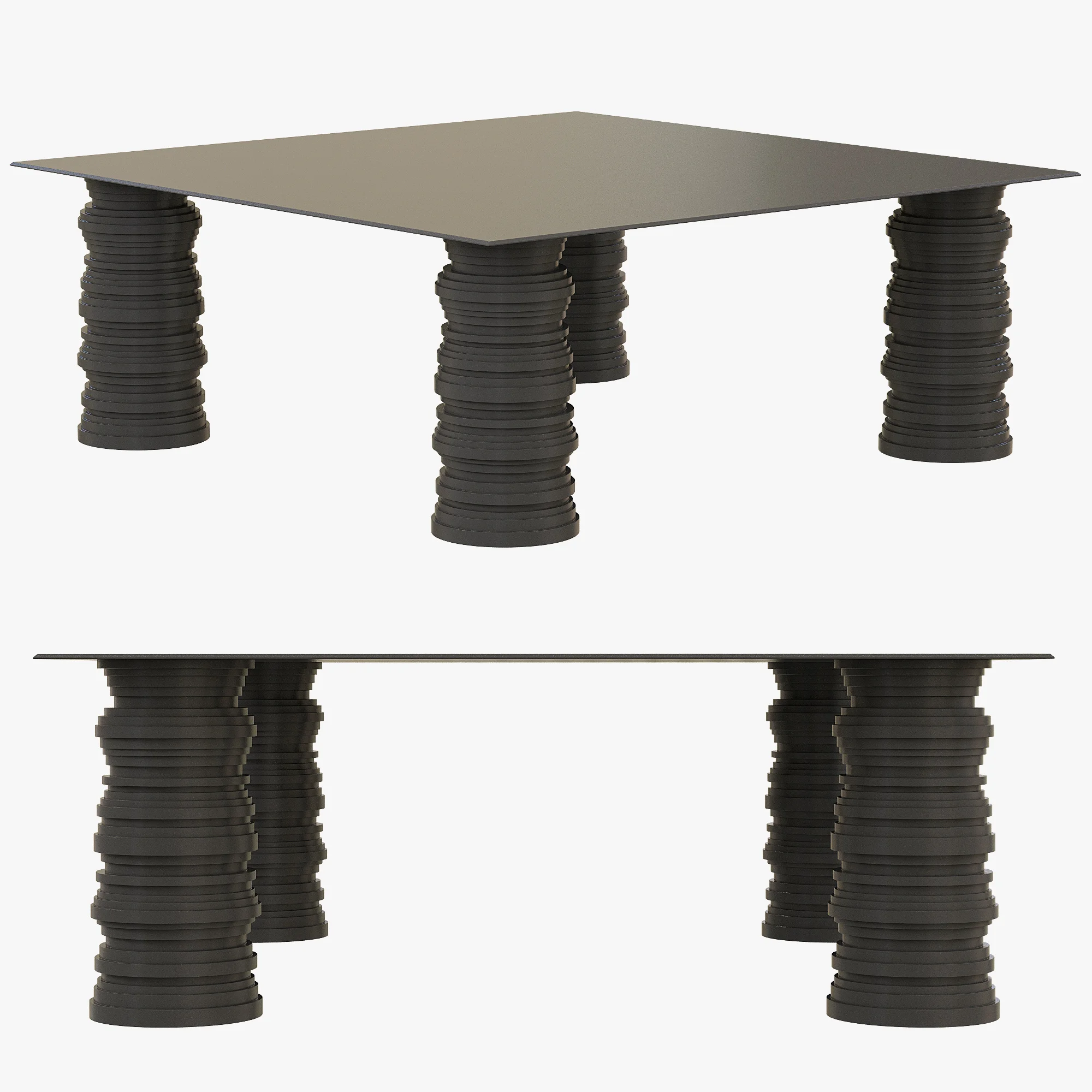 Baxter BIDU TABLE — 3D model preview 5