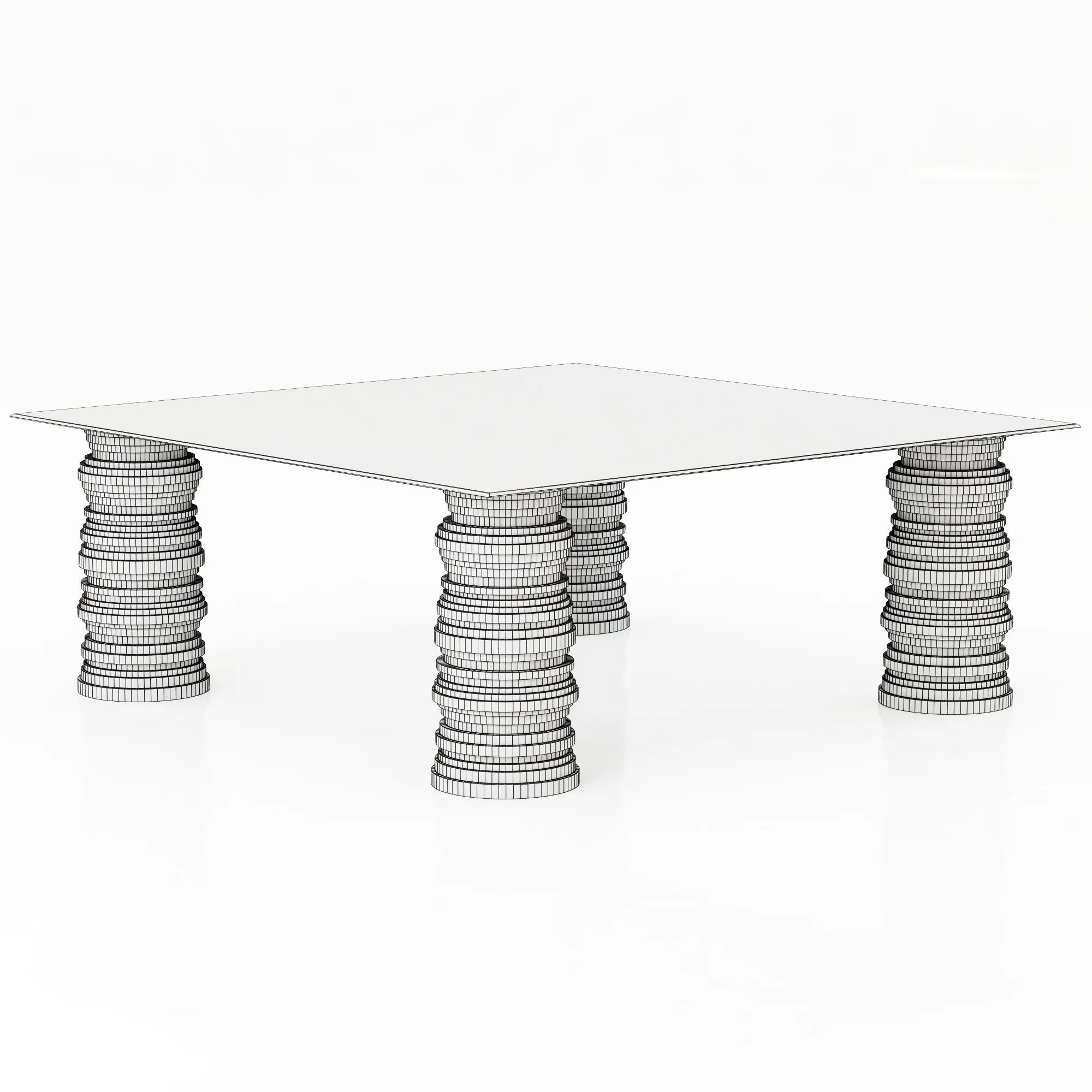 Baxter BIDU TABLE — 3D model preview 6