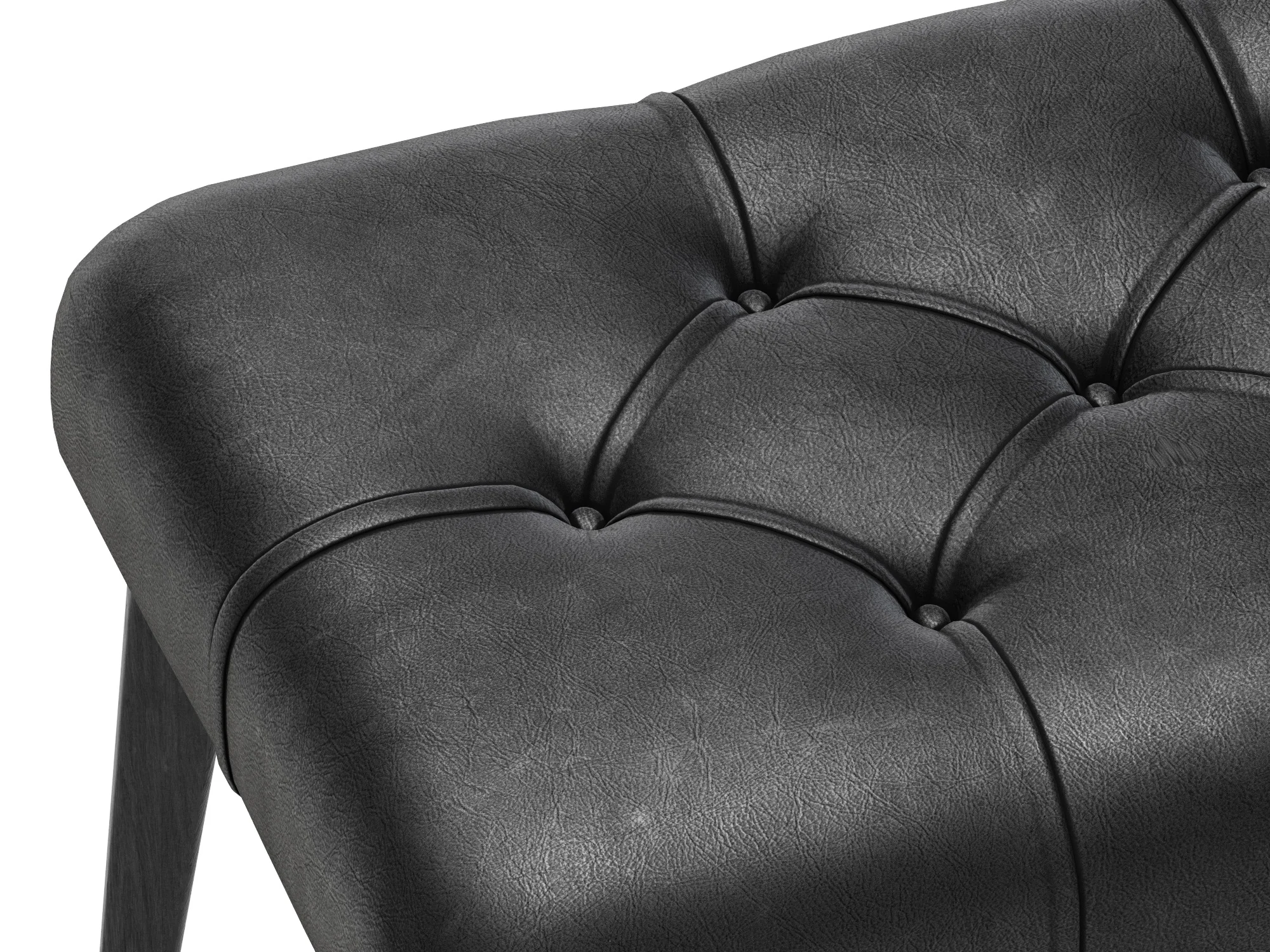 Poltrona Frau Glenn Ottoman — 3D model preview 4