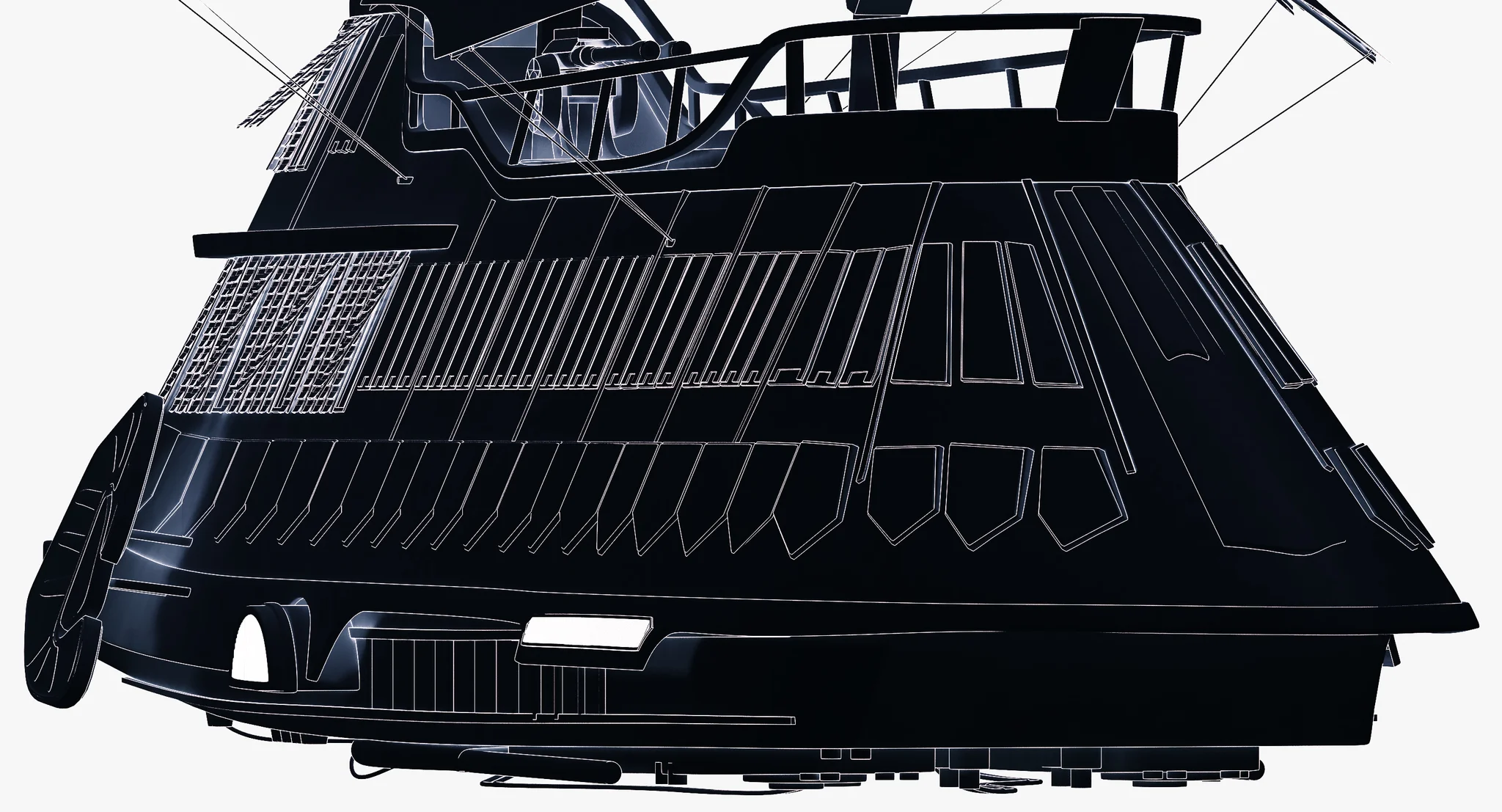Jabba Sail Barge (Without Textures) — 3D model preview 14