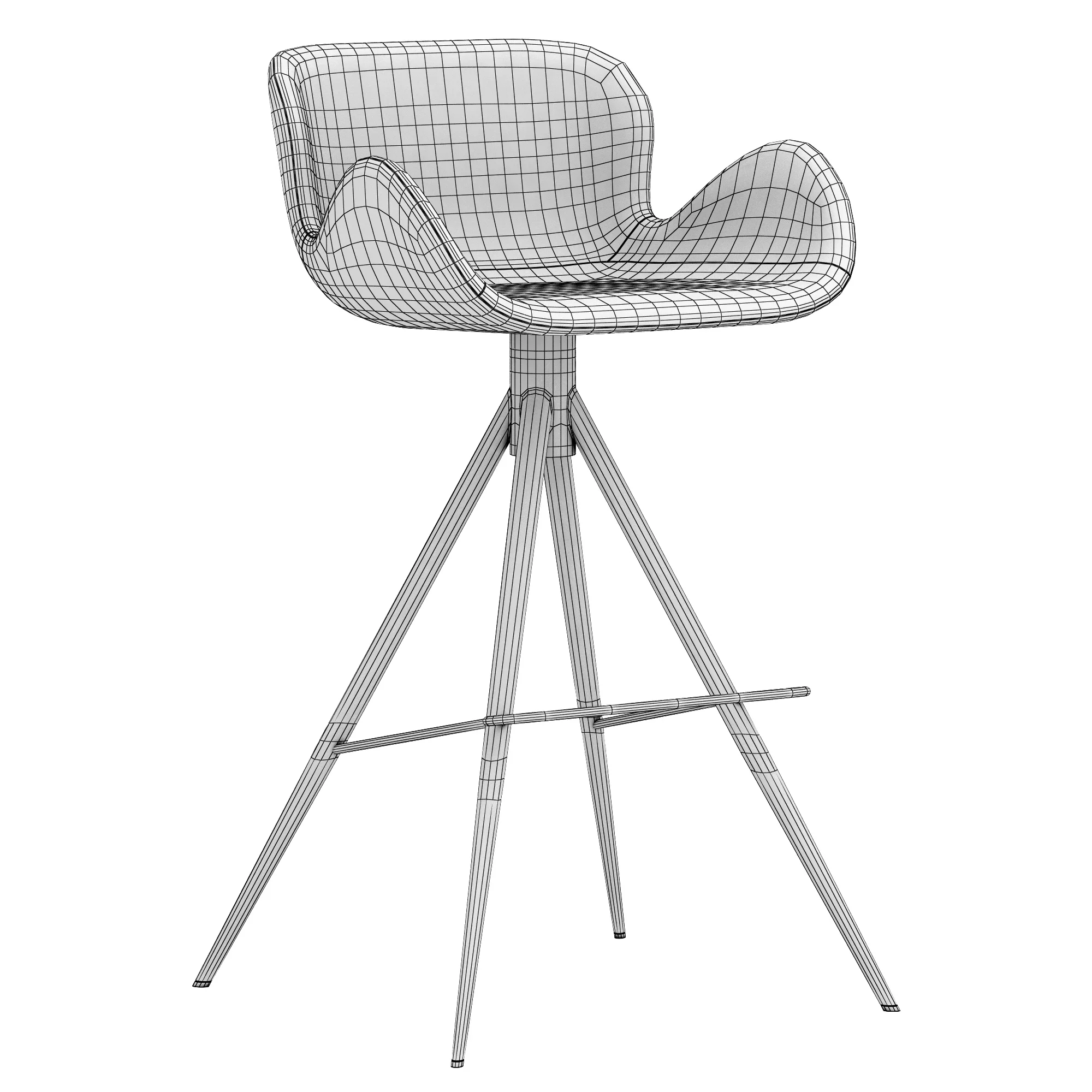Deephouse Bolton Barstool — 3D model preview 8