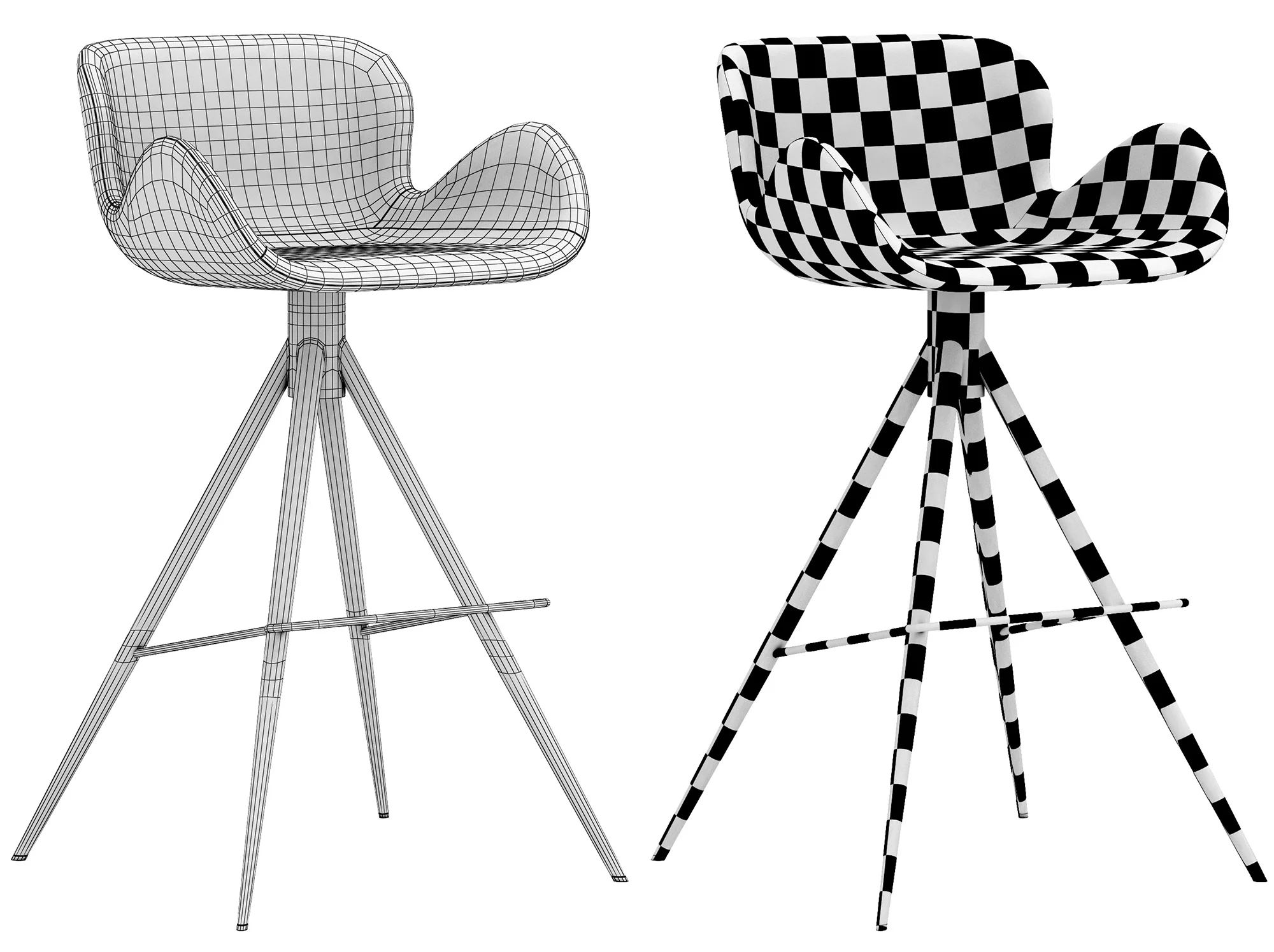 Deephouse Bolton Barstool — 3D model preview 9