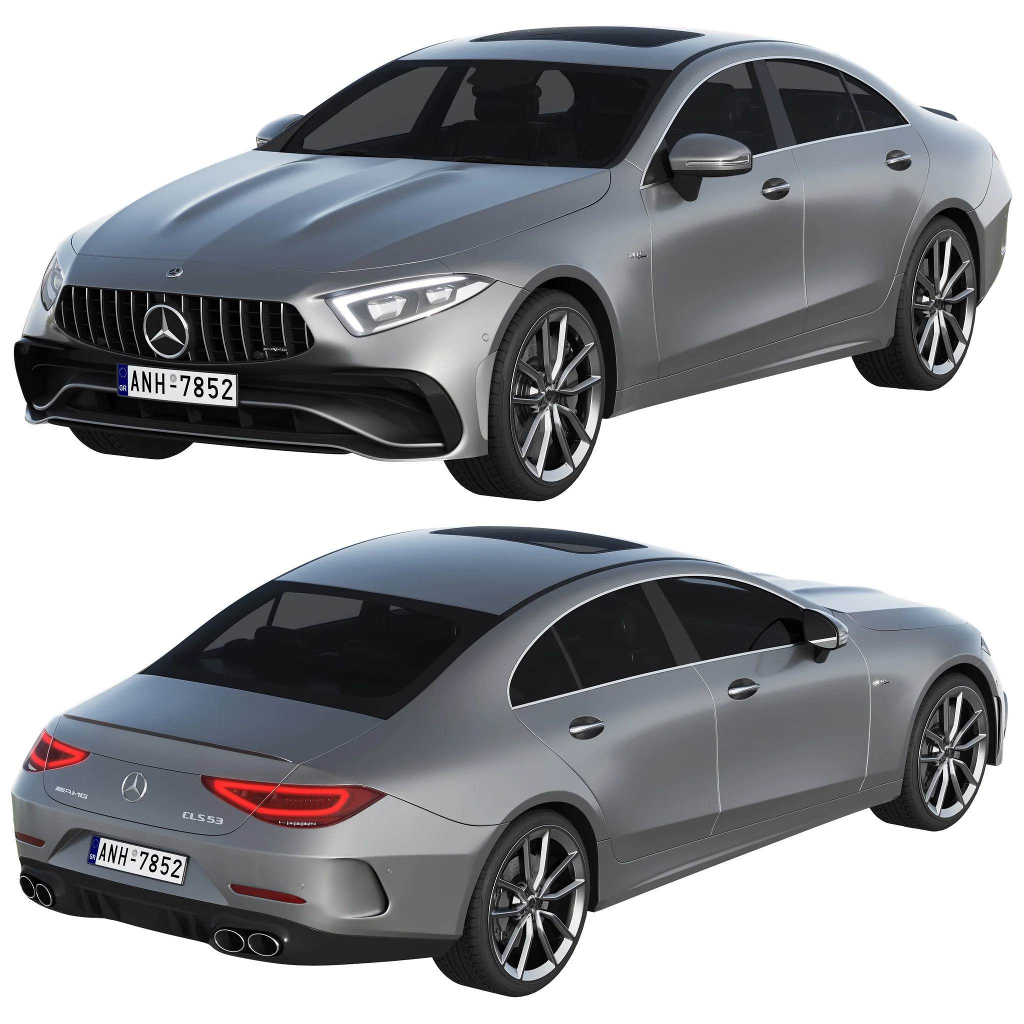 Mercedes Benz CLS AMG 2022, 3D model preview 7