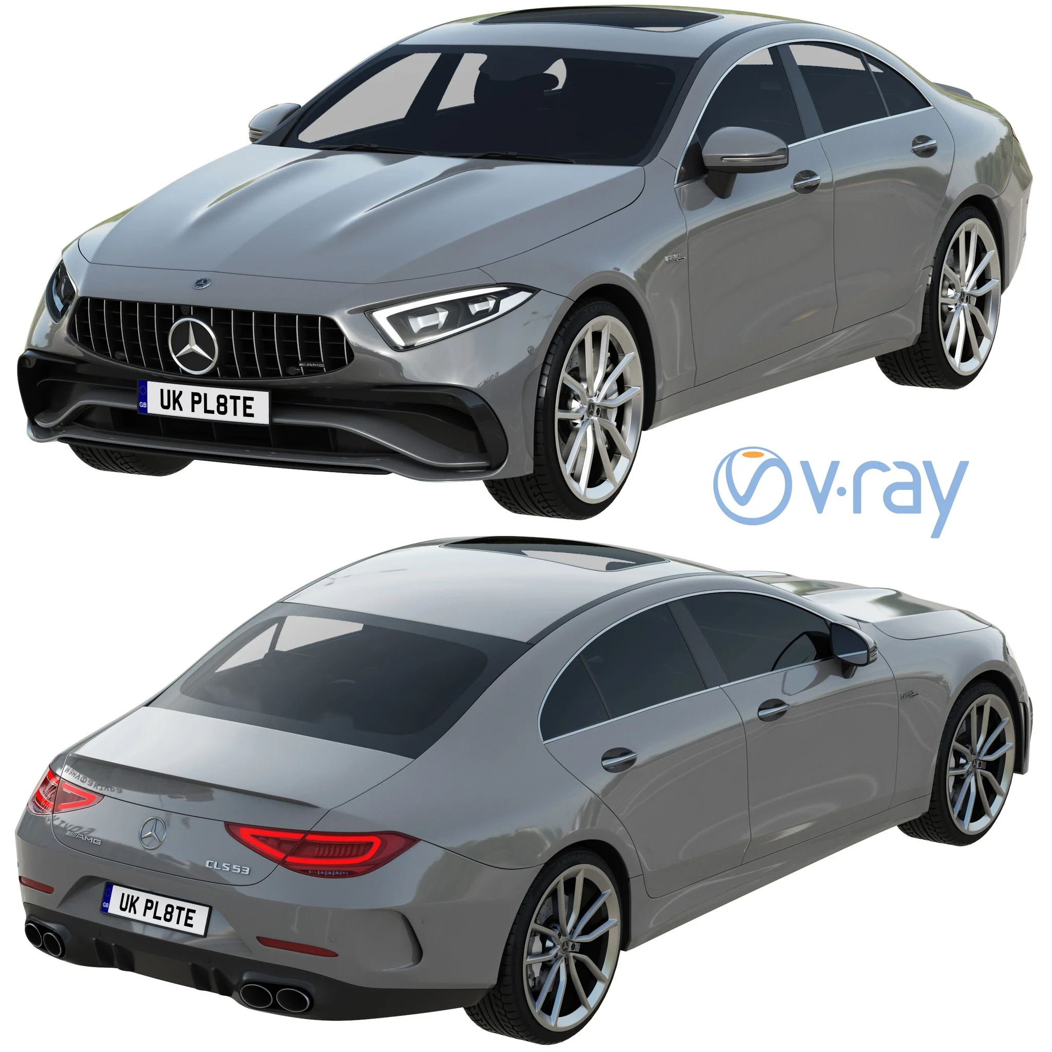Mercedes Benz CLS AMG 2022, 3D model preview 14