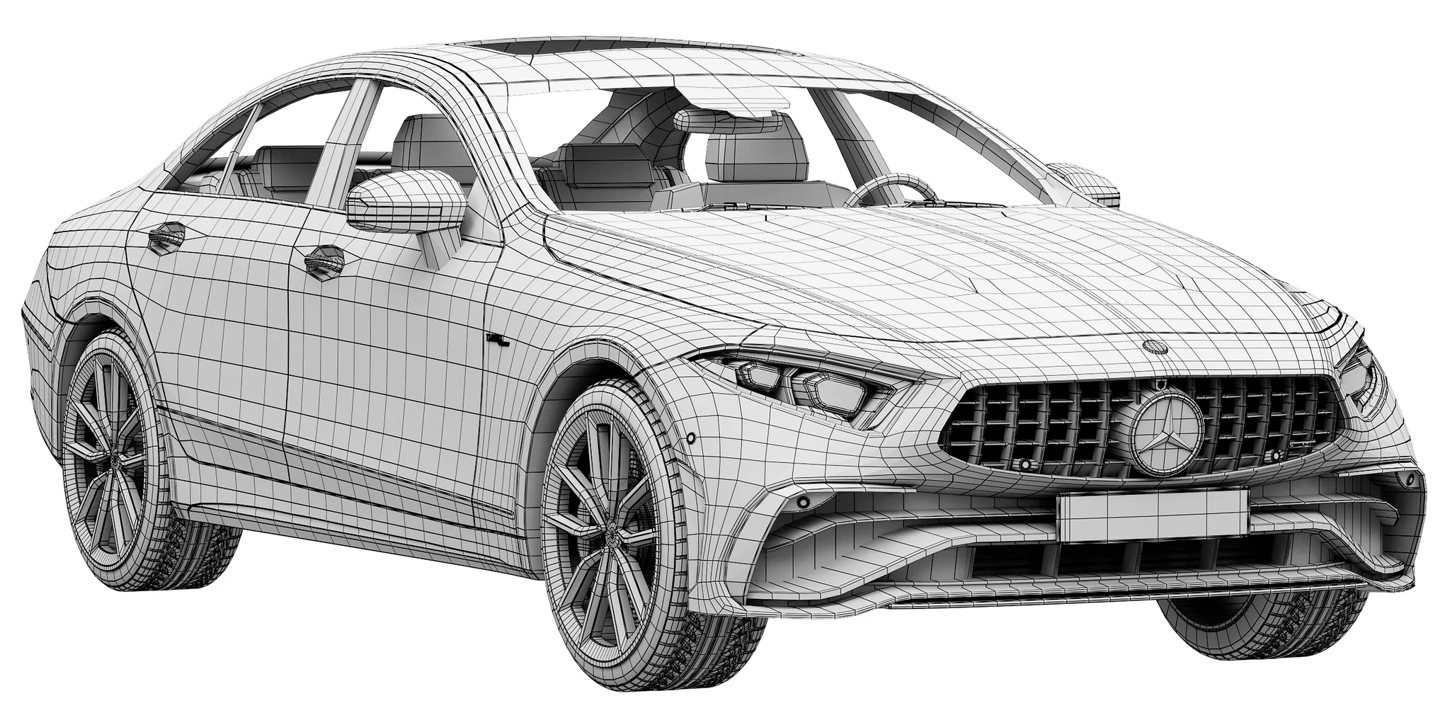 Mercedes Benz CLS AMG 2022, 3D model preview 17