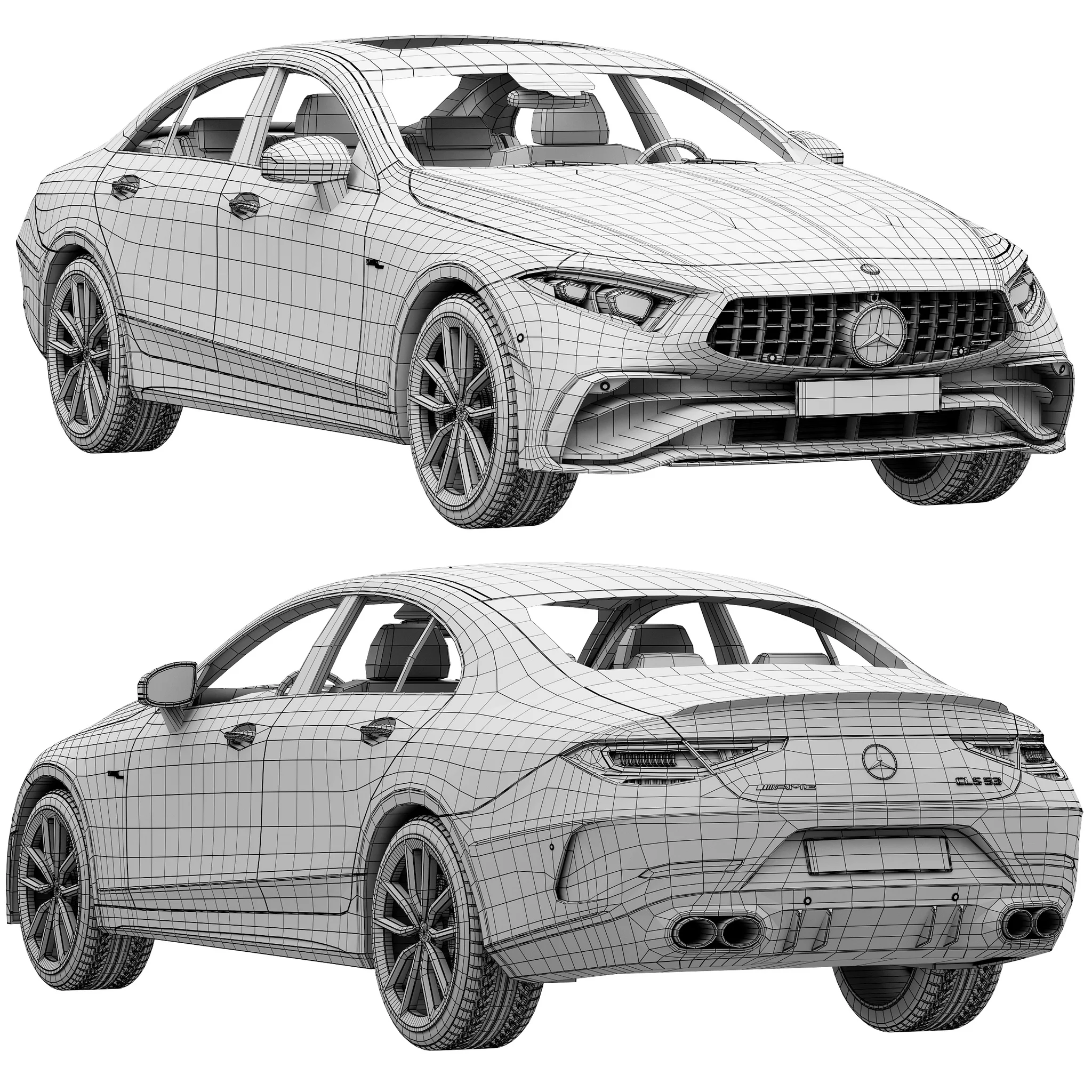 Mercedes Benz CLS AMG 2022, 3D model preview 18