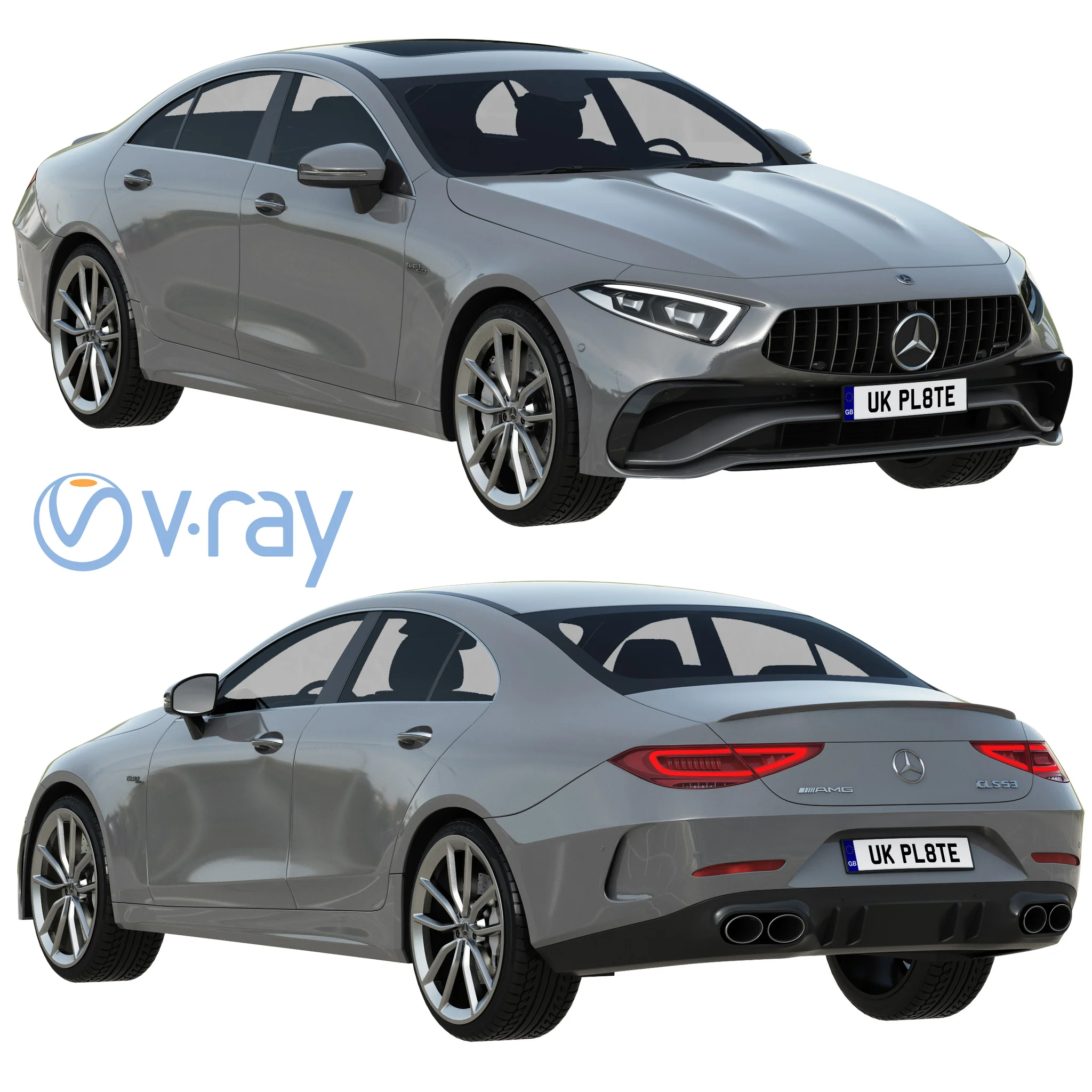 Mercedes Benz CLS AMG 2022, 3D model preview 20