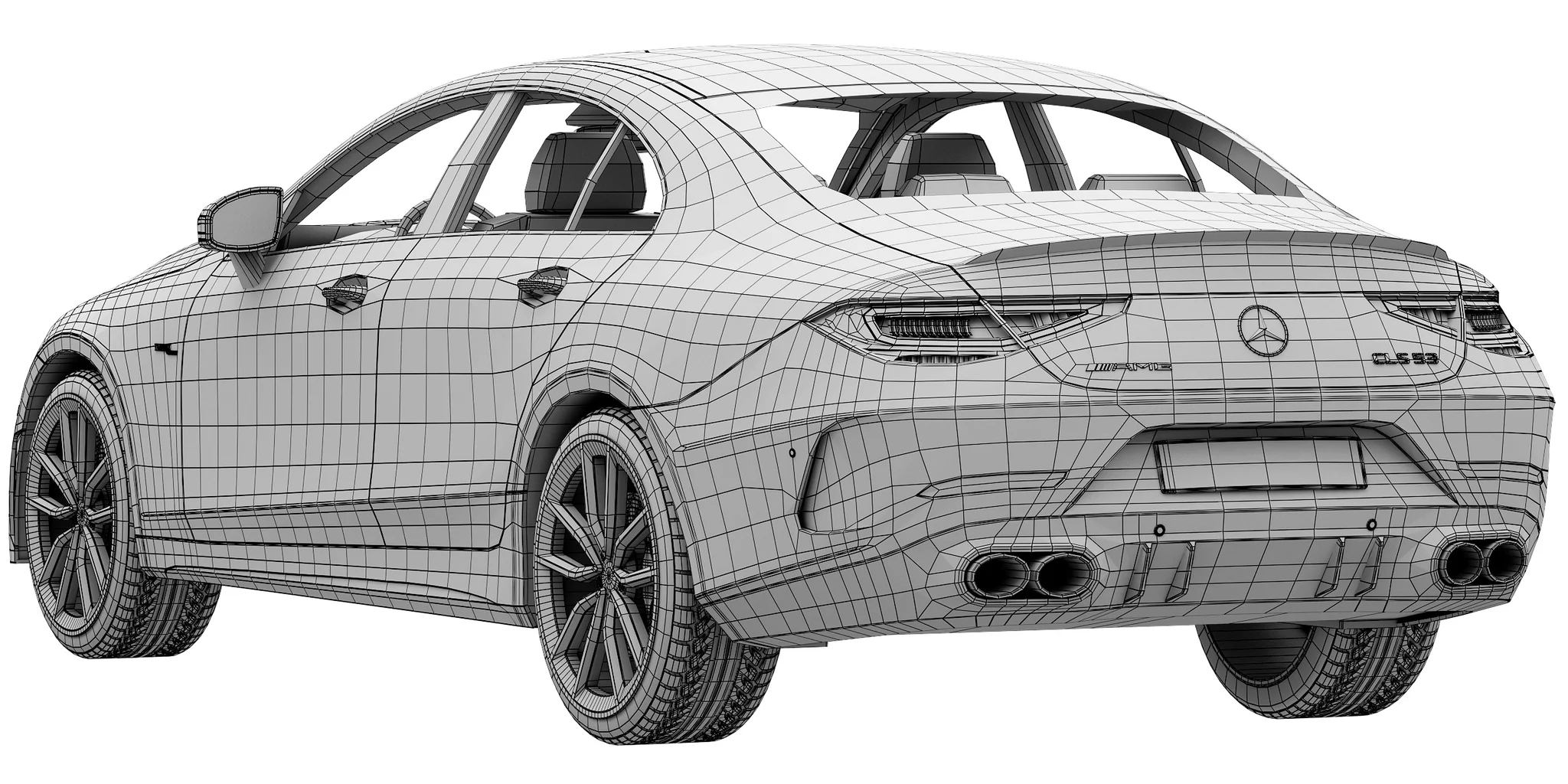 Mercedes Benz CLS AMG 2022, 3D model preview 23