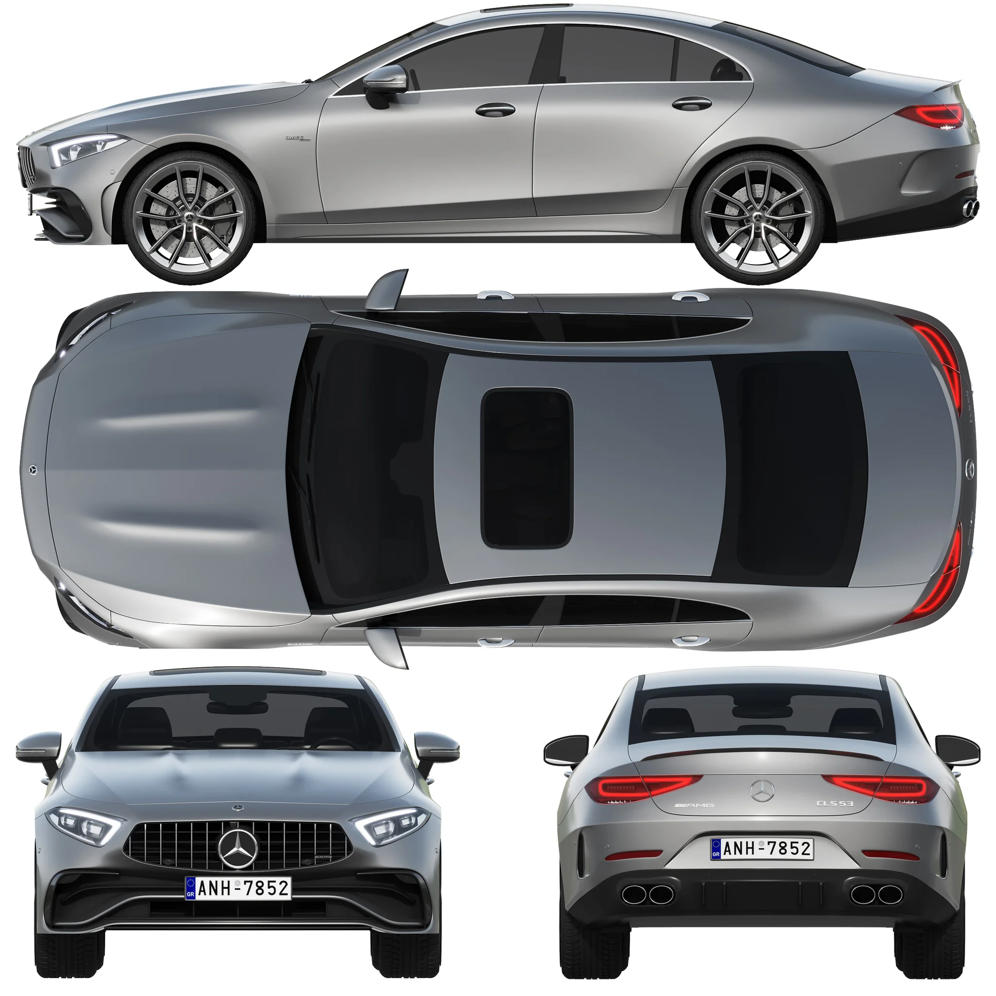Mercedes Benz CLS AMG 2022, 3D model preview 28
