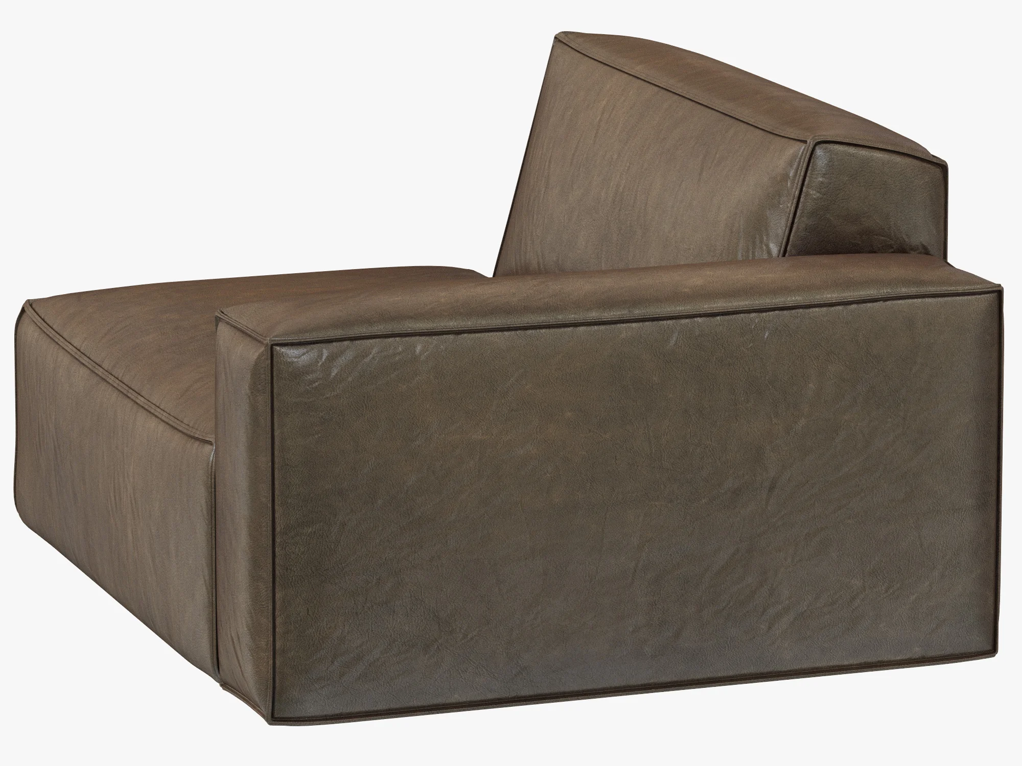 RH Modern Como Modular Right Arm Chair — 3D model preview 6