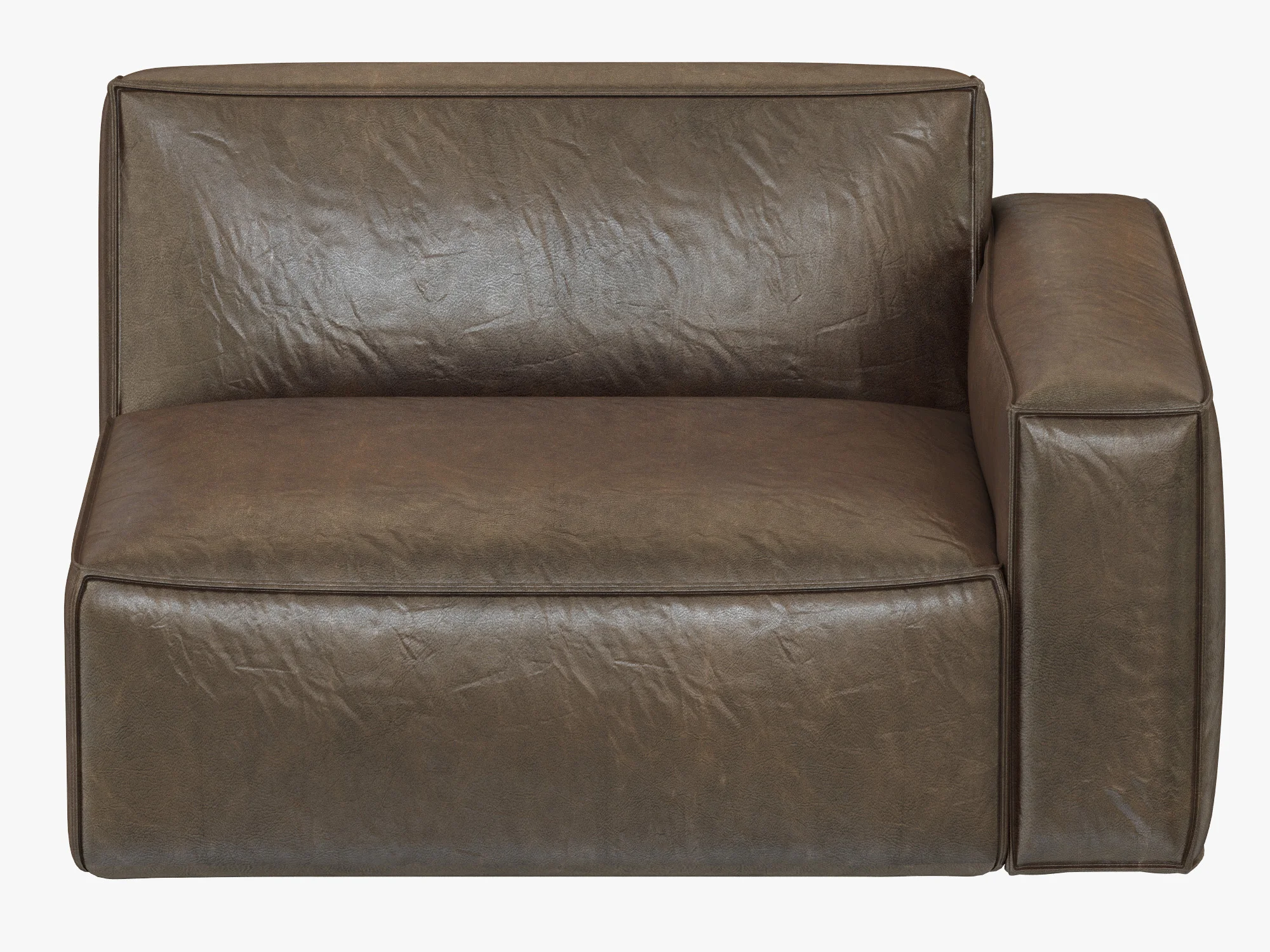 RH Modern Como Modular Right Arm Chair — 3D model preview 13