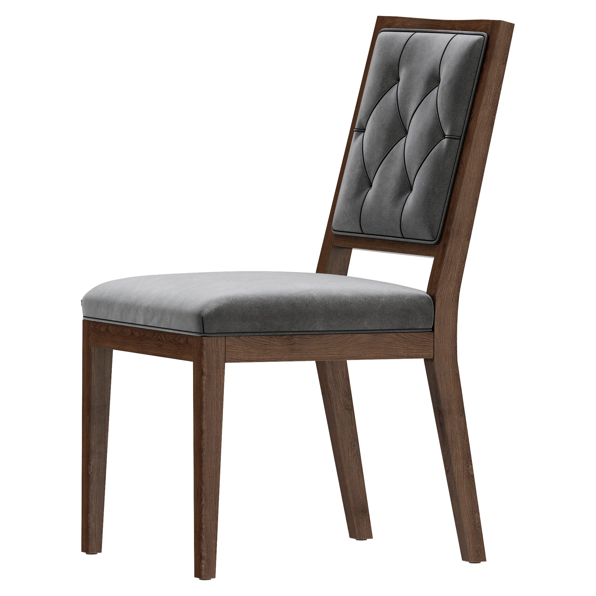 Restoration Hardware French Contemporary Tufted Square Chair — 3D model preview 2