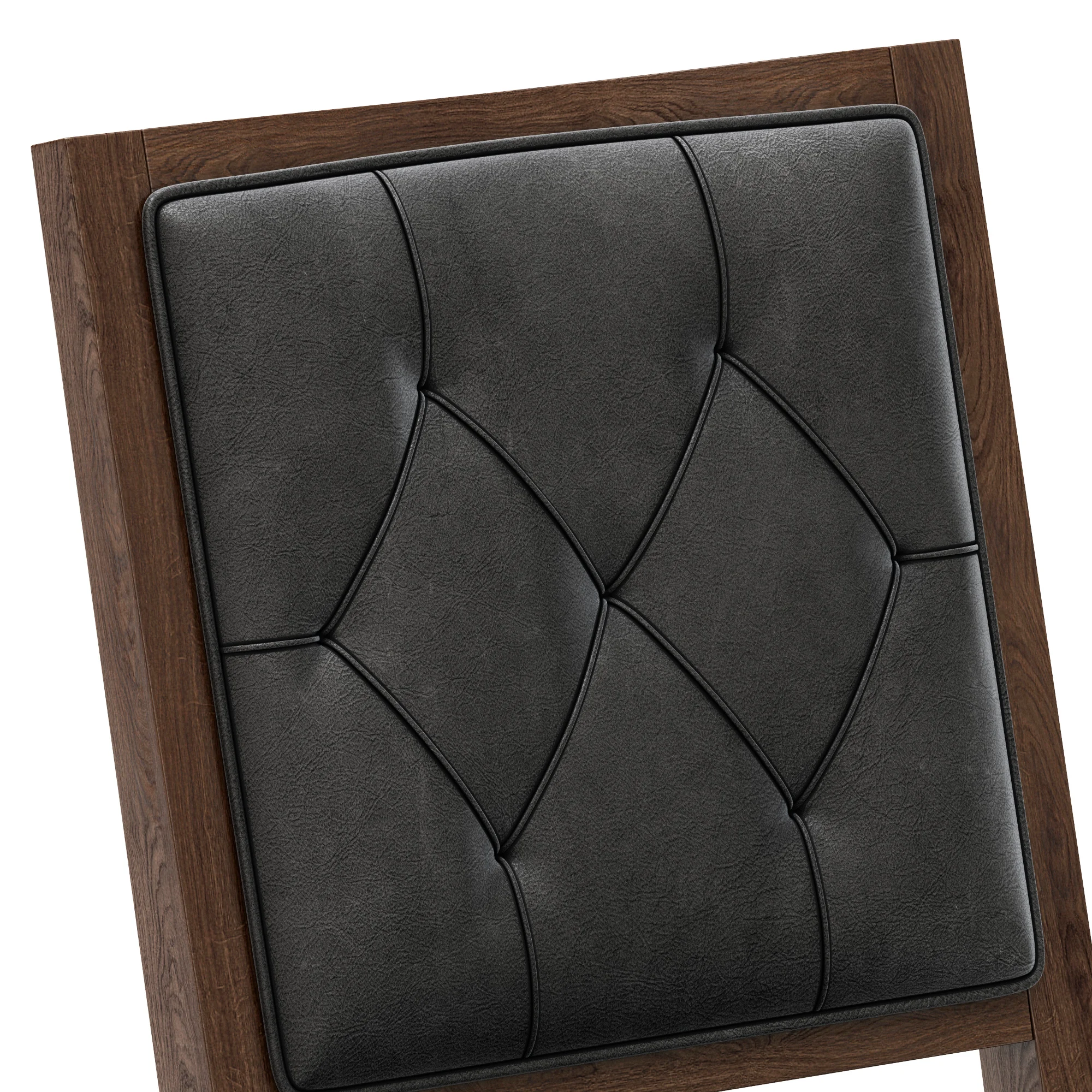 Restoration Hardware French Contemporary Tufted Square Chair — 3D model preview 3