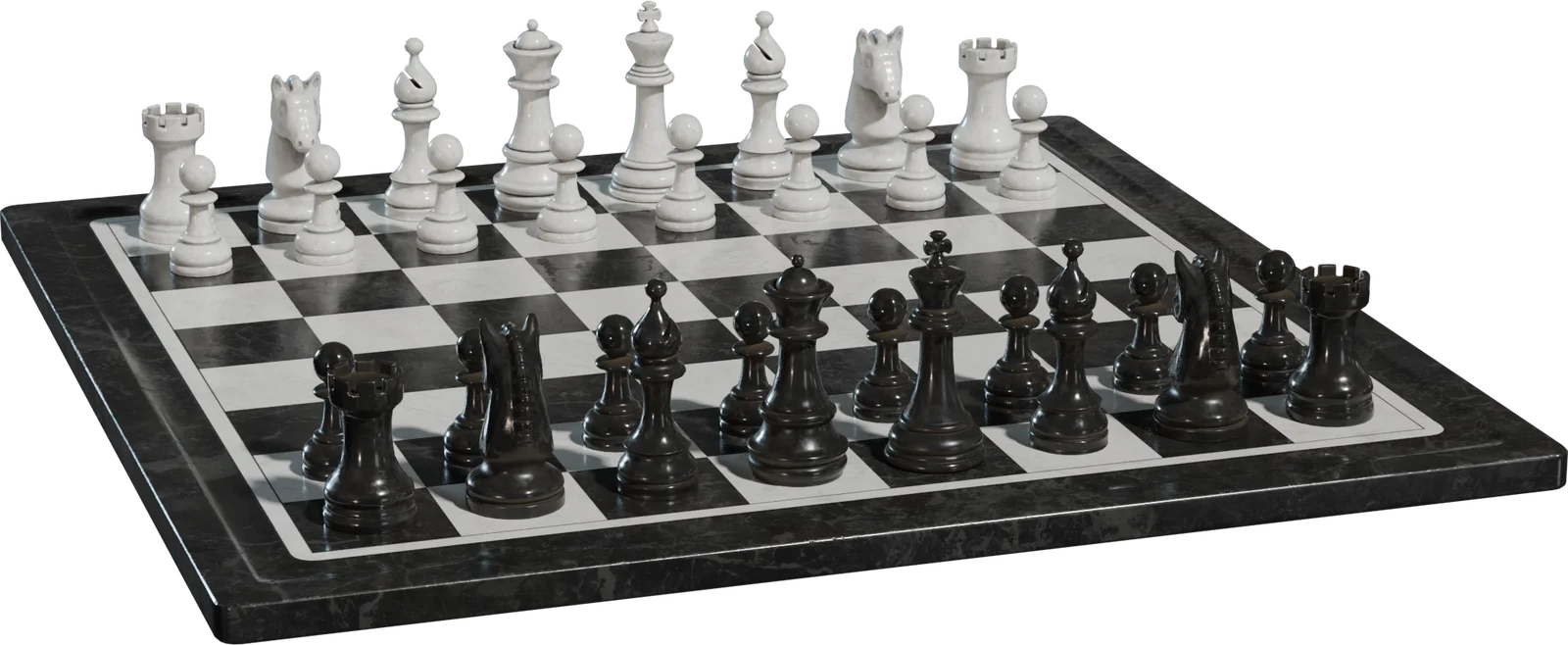 Marble Chess Set with Full Piece Collection