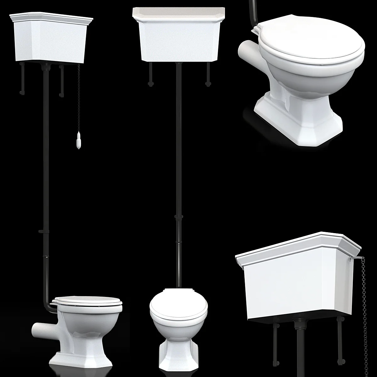 Heritage Granley High Level Cistern — 3D model preview 4
