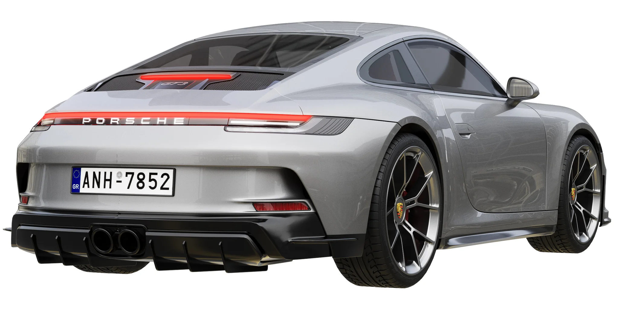 Porsche 911 GT3 Touring, 3D model preview 6