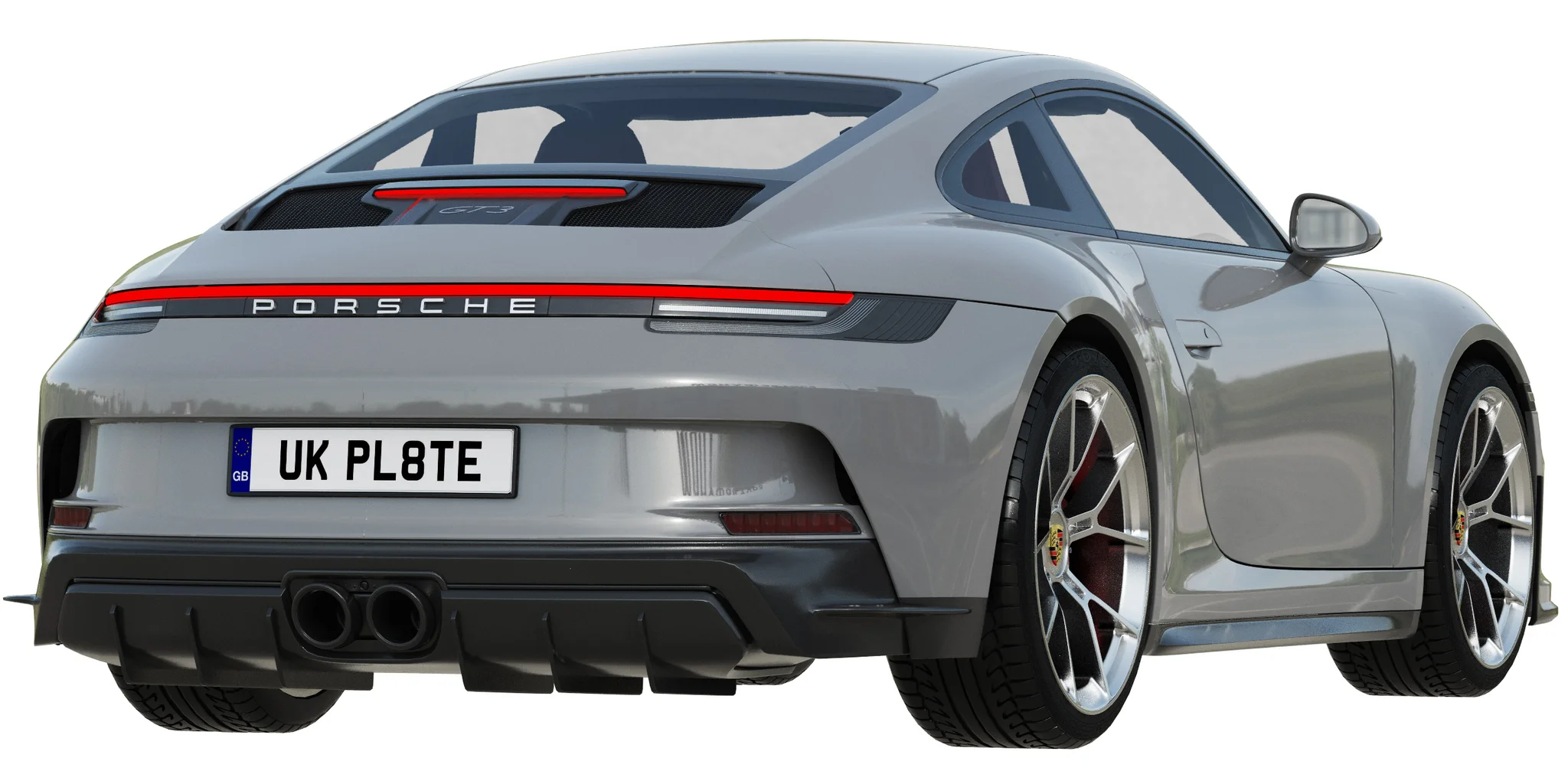 Porsche 911 GT3 Touring, 3D model preview 9