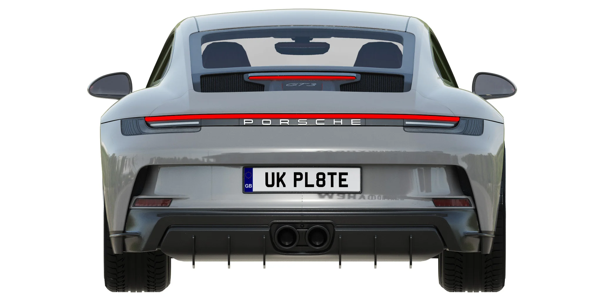 Porsche 911 GT3 Touring, 3D model preview 11