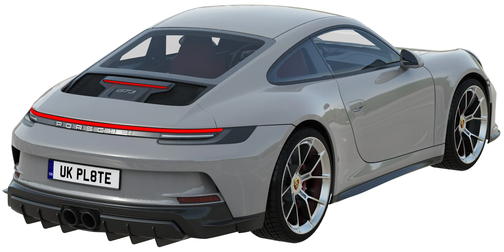 Porsche 911 GT3 Touring, 3D model preview 36