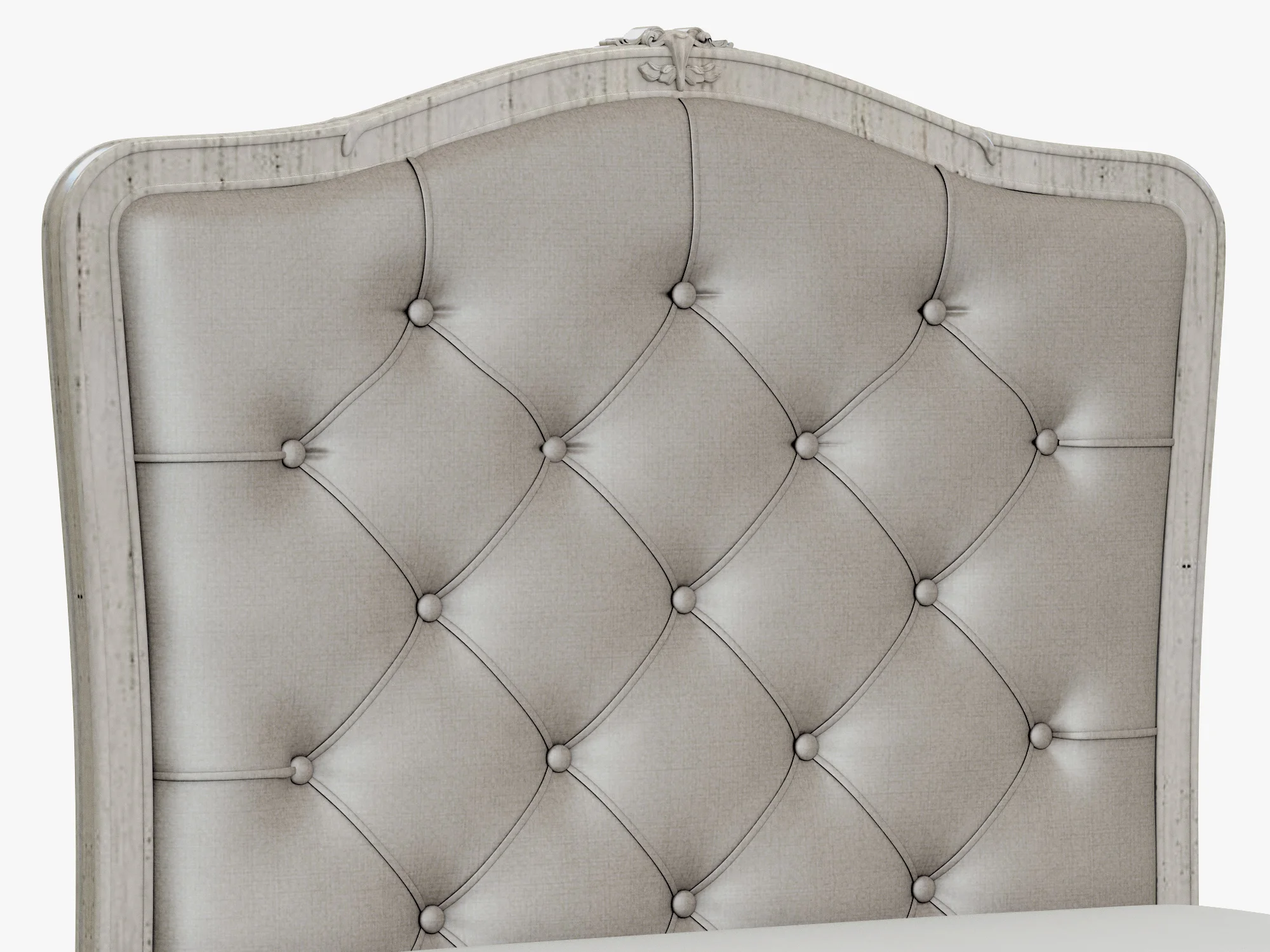 Restoration Hardware Colette Tufted Headboard — 3D model preview 2