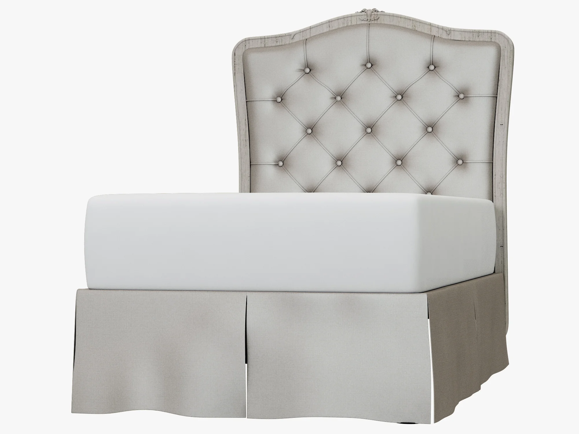Restoration Hardware Colette Tufted Headboard — 3D model preview 5