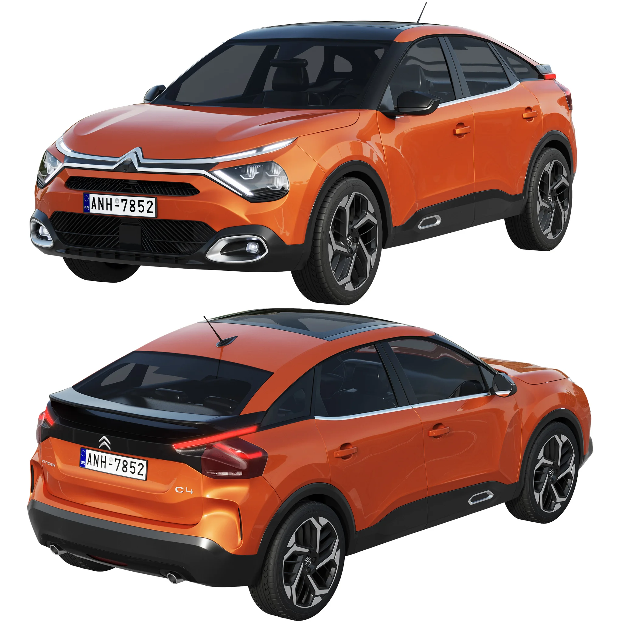 Citroen C4, 3D model preview 7