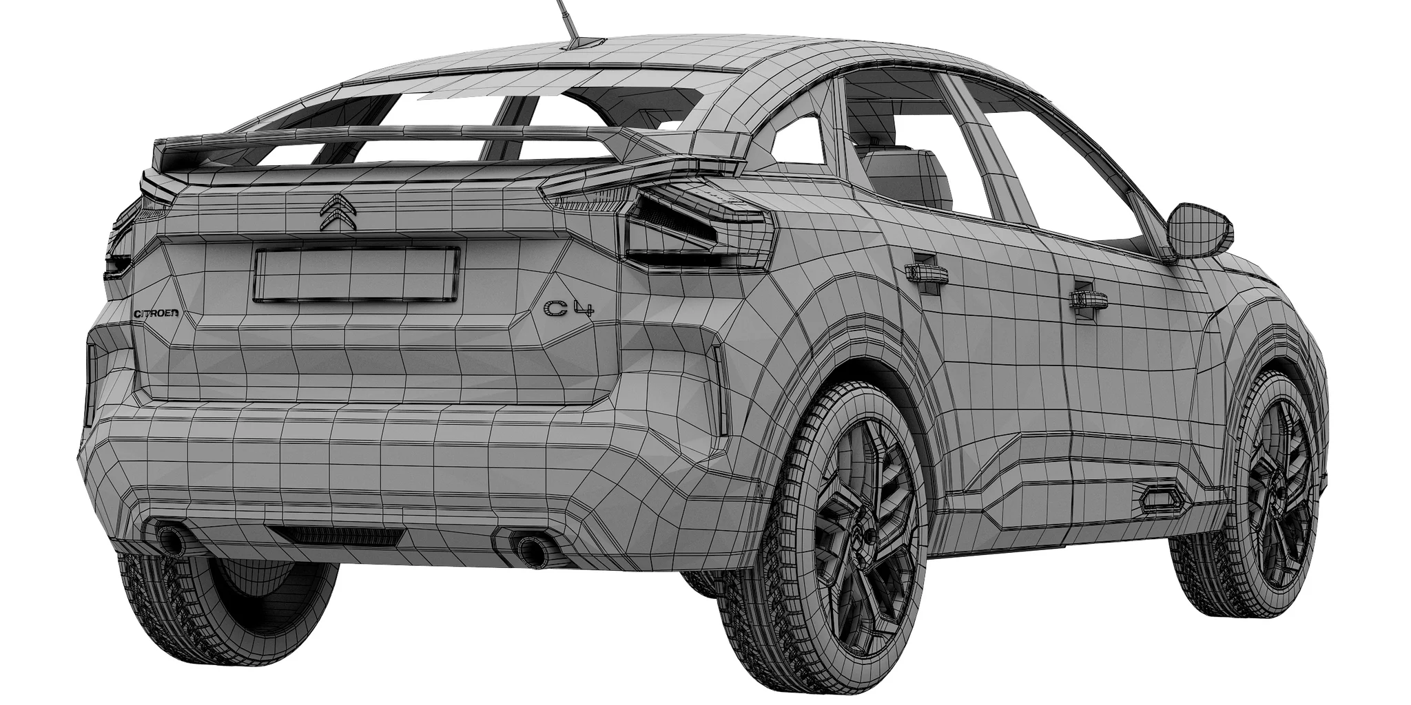 Citroen C4, 3D model preview 8