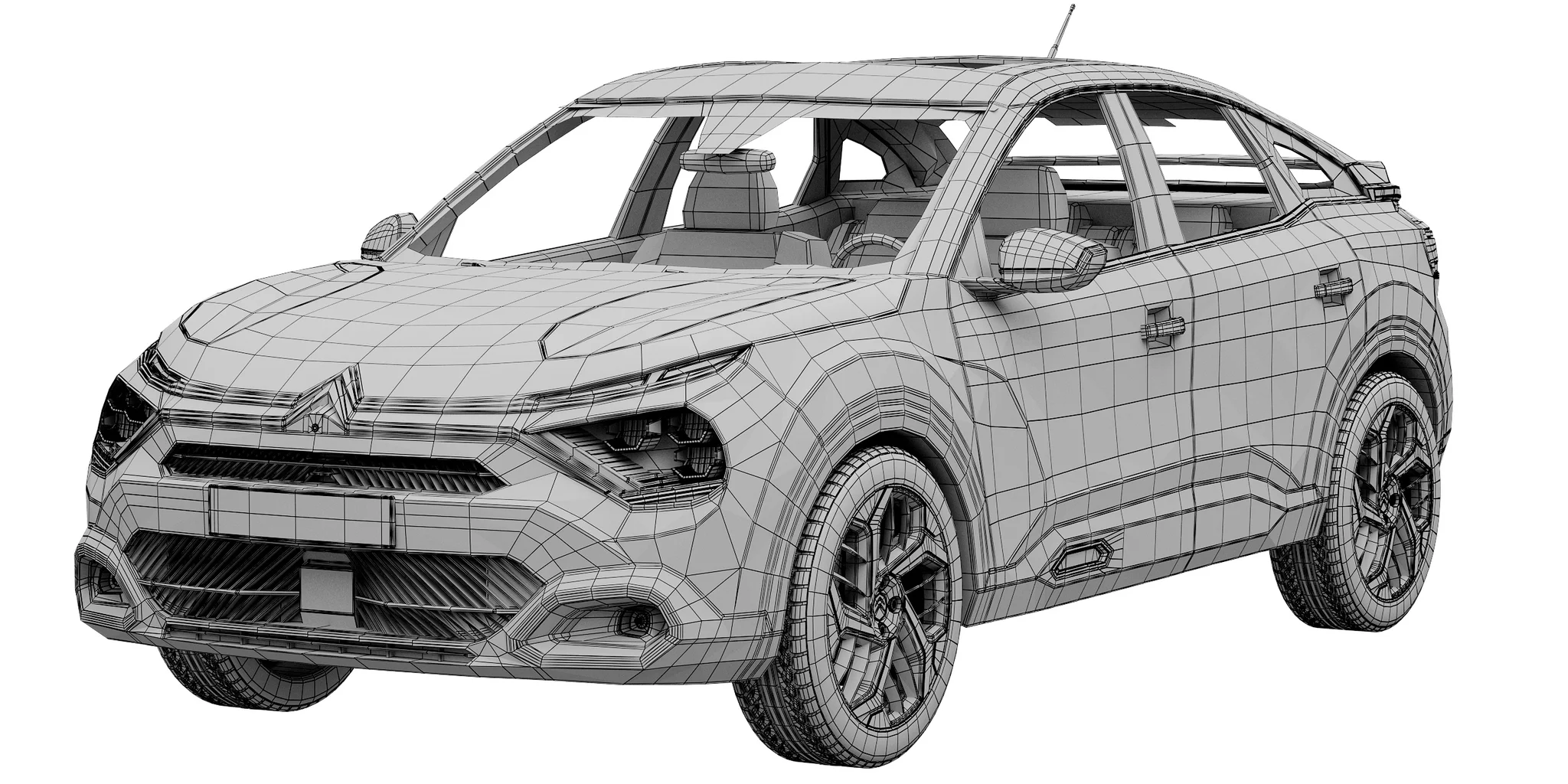 Citroen C4, 3D model preview 12