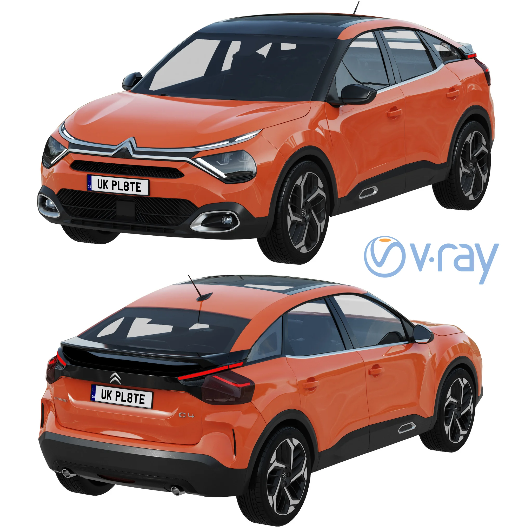 Citroen C4, 3D model preview 14